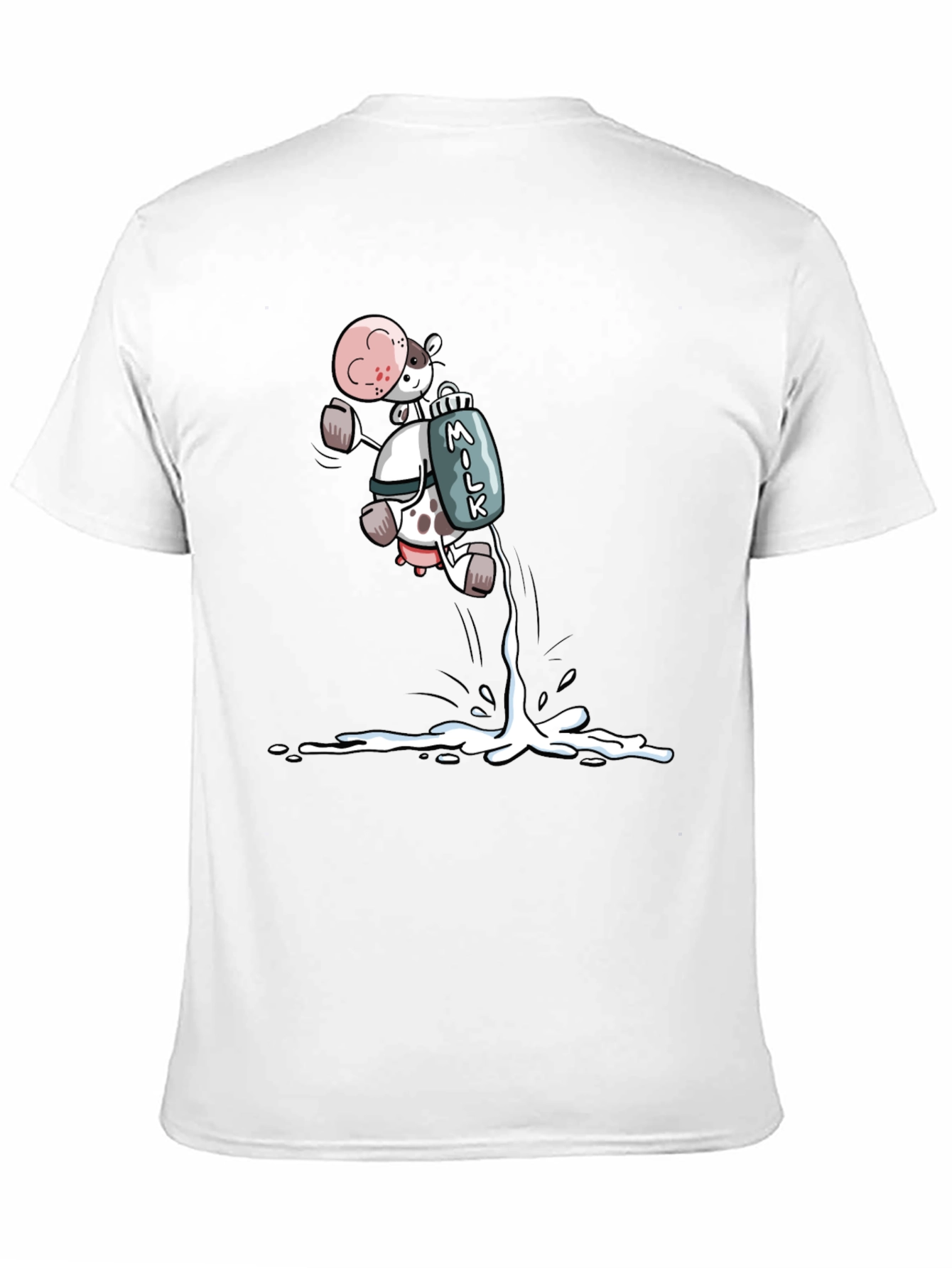 Cartoon Cow Milk T-Shirt