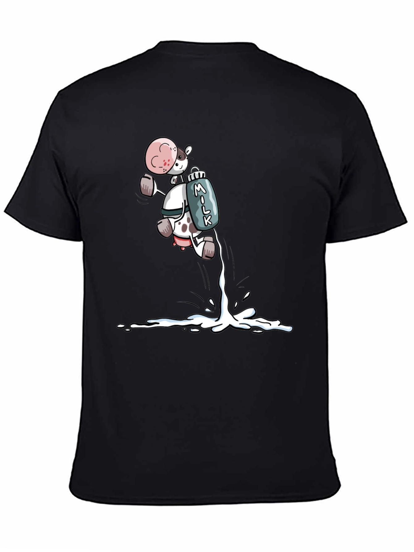Cartoon Cow Milk T-Shirt