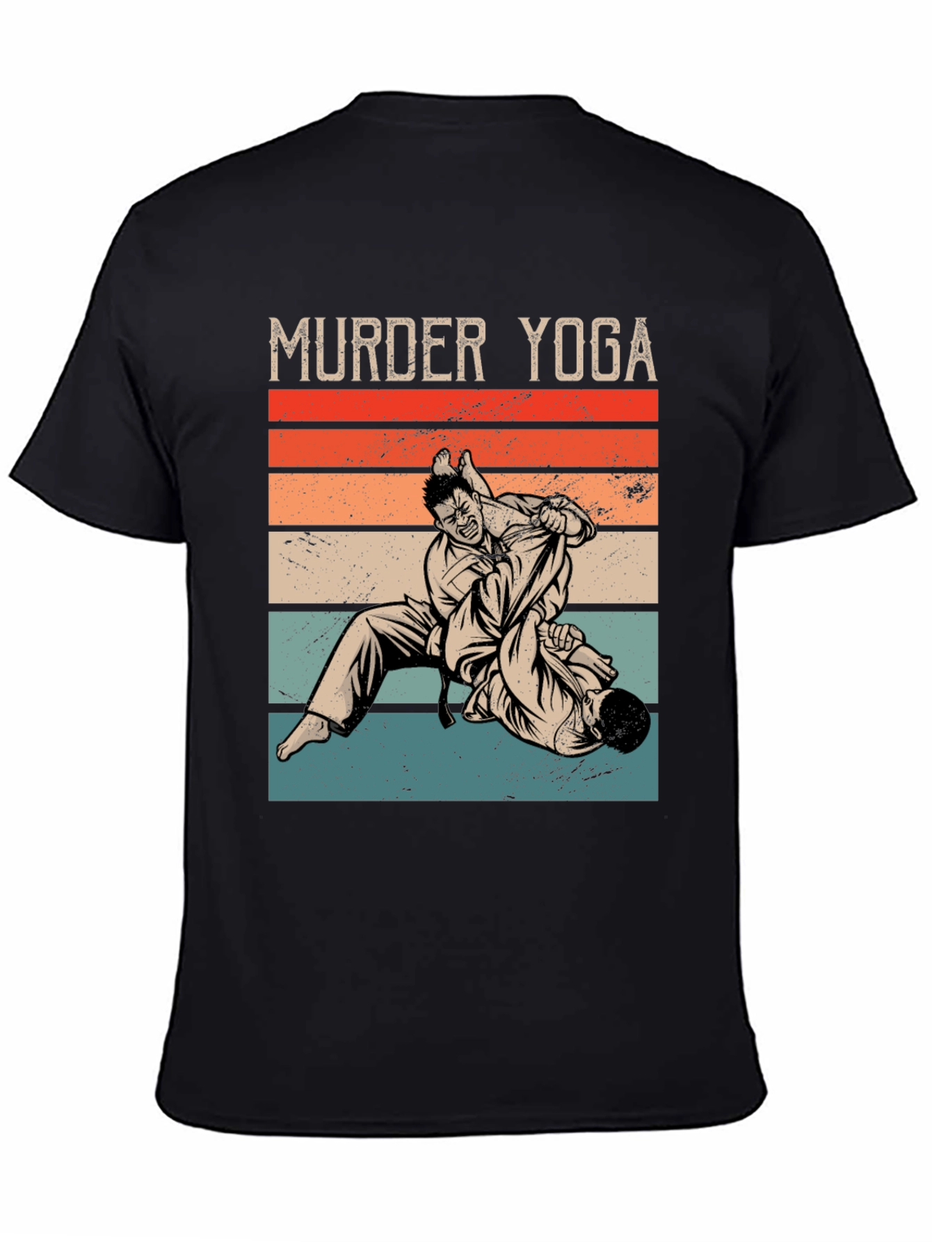 Murder Yoga Retro T-Shirt - Martial Arts Graphic Tee