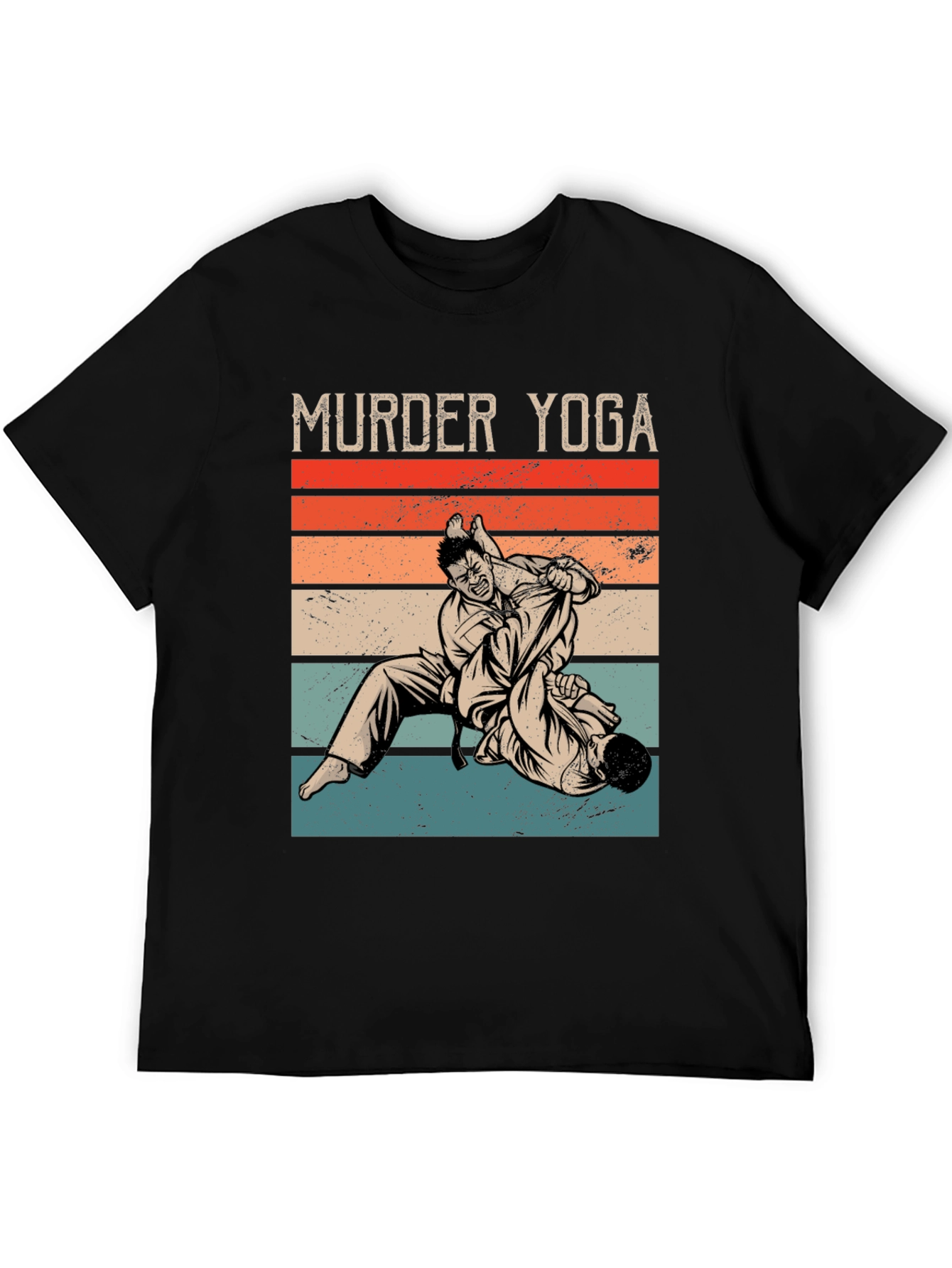 Murder Yoga Retro T-Shirt - Martial Arts Graphic Tee