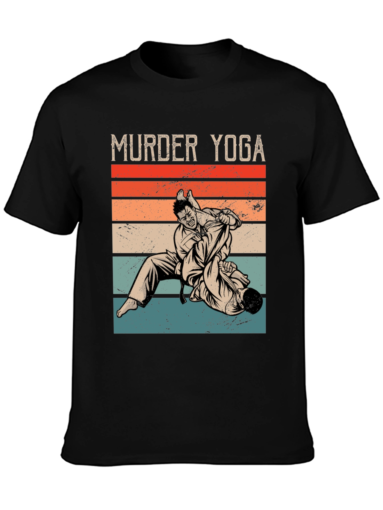 Murder Yoga Retro T-Shirt - Martial Arts Graphic Tee