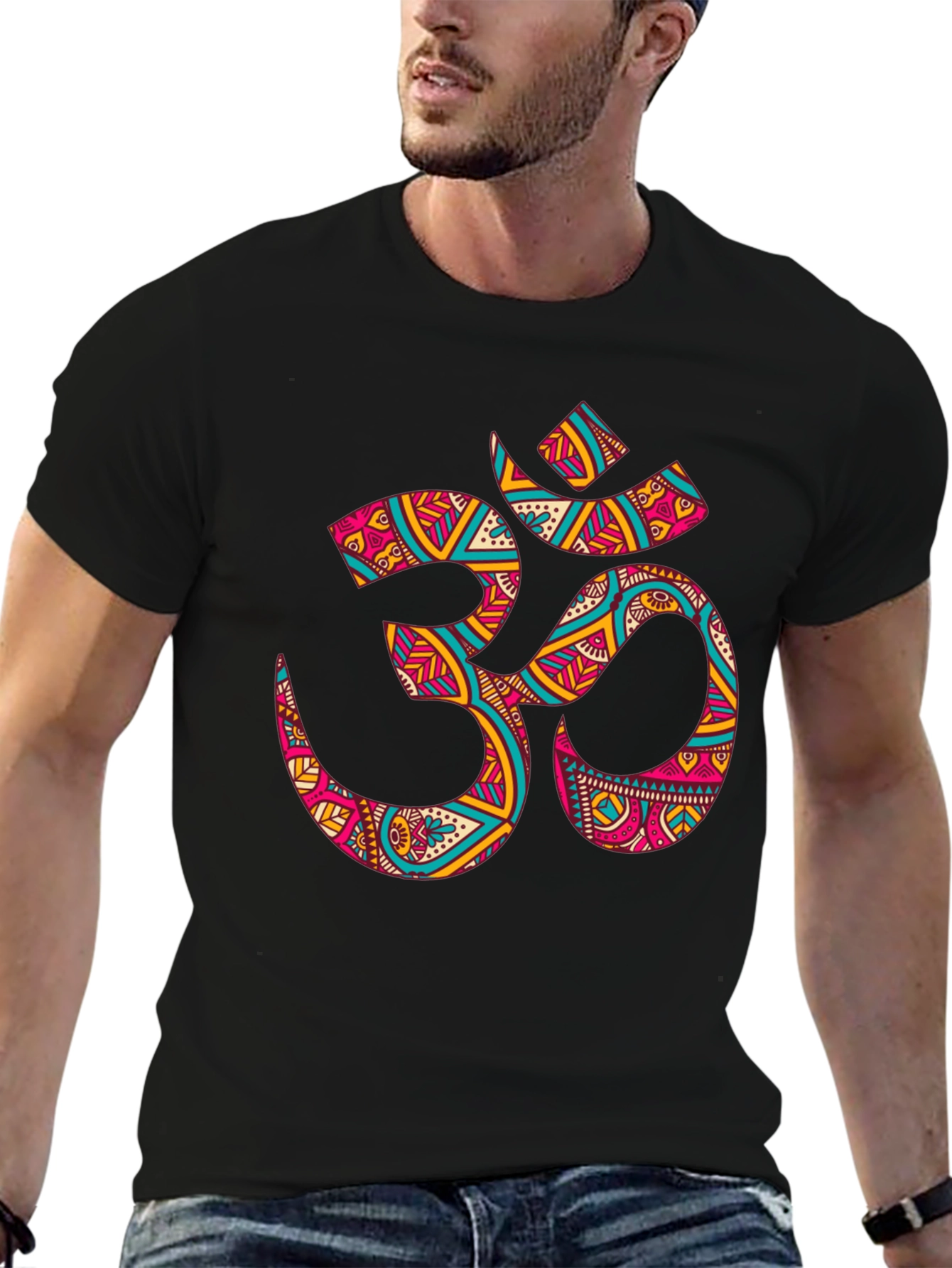 Om Symbol Graphic Tee - Black