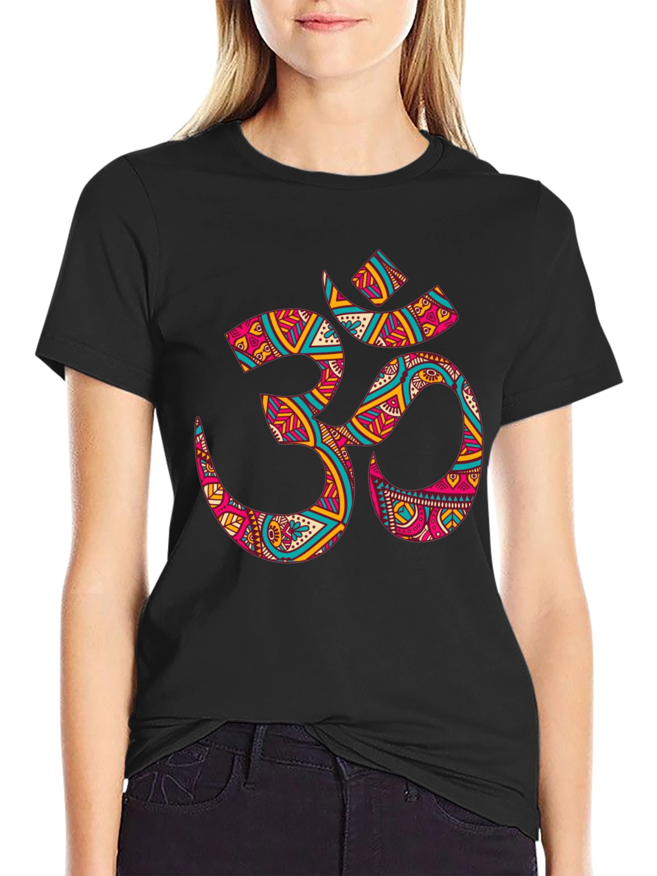 Om Symbol Graphic Tee - Black