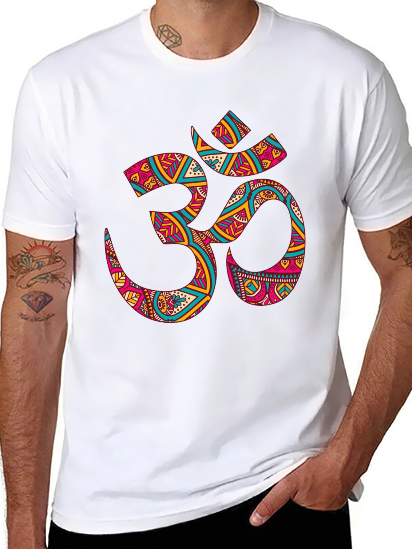 Om Symbol Graphic Tee - Black