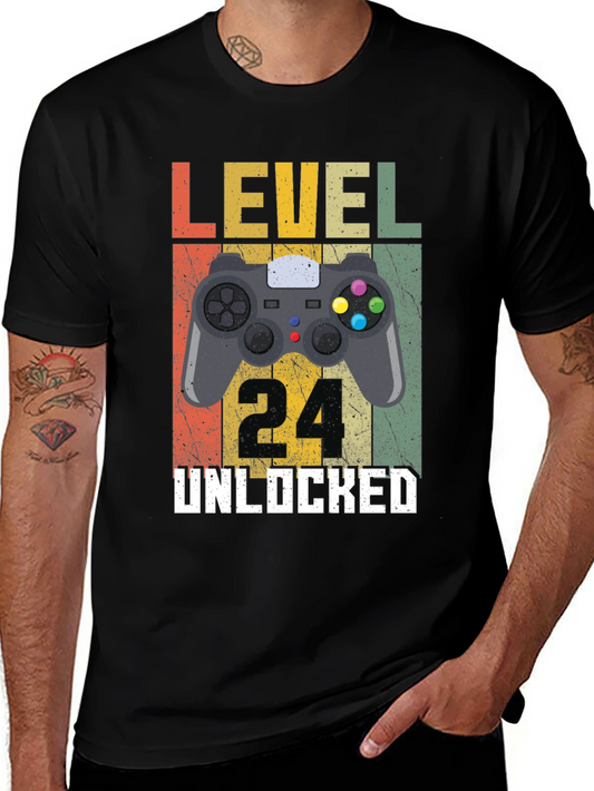 Level 24 Unlocked Gamer T-Shirt