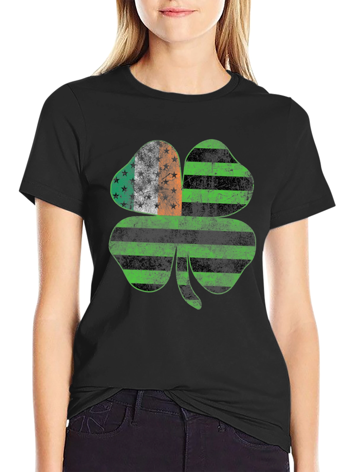 St. Patricks Day Irish American Shamrock T-Shirt