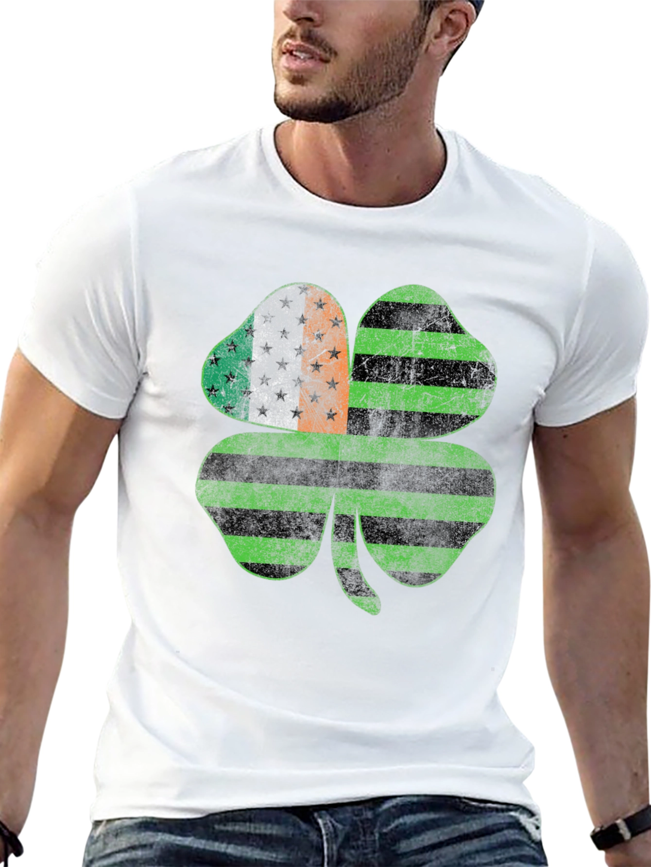 St. Patricks Day Irish American Shamrock T-Shirt
