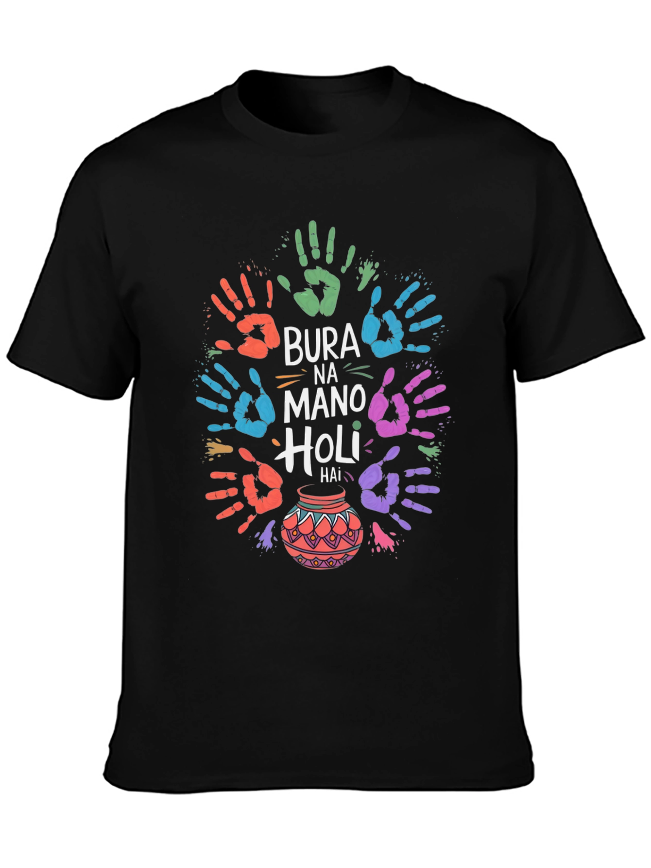 Holi Festival T-Shirt - Bura Na Mano Holi Hai