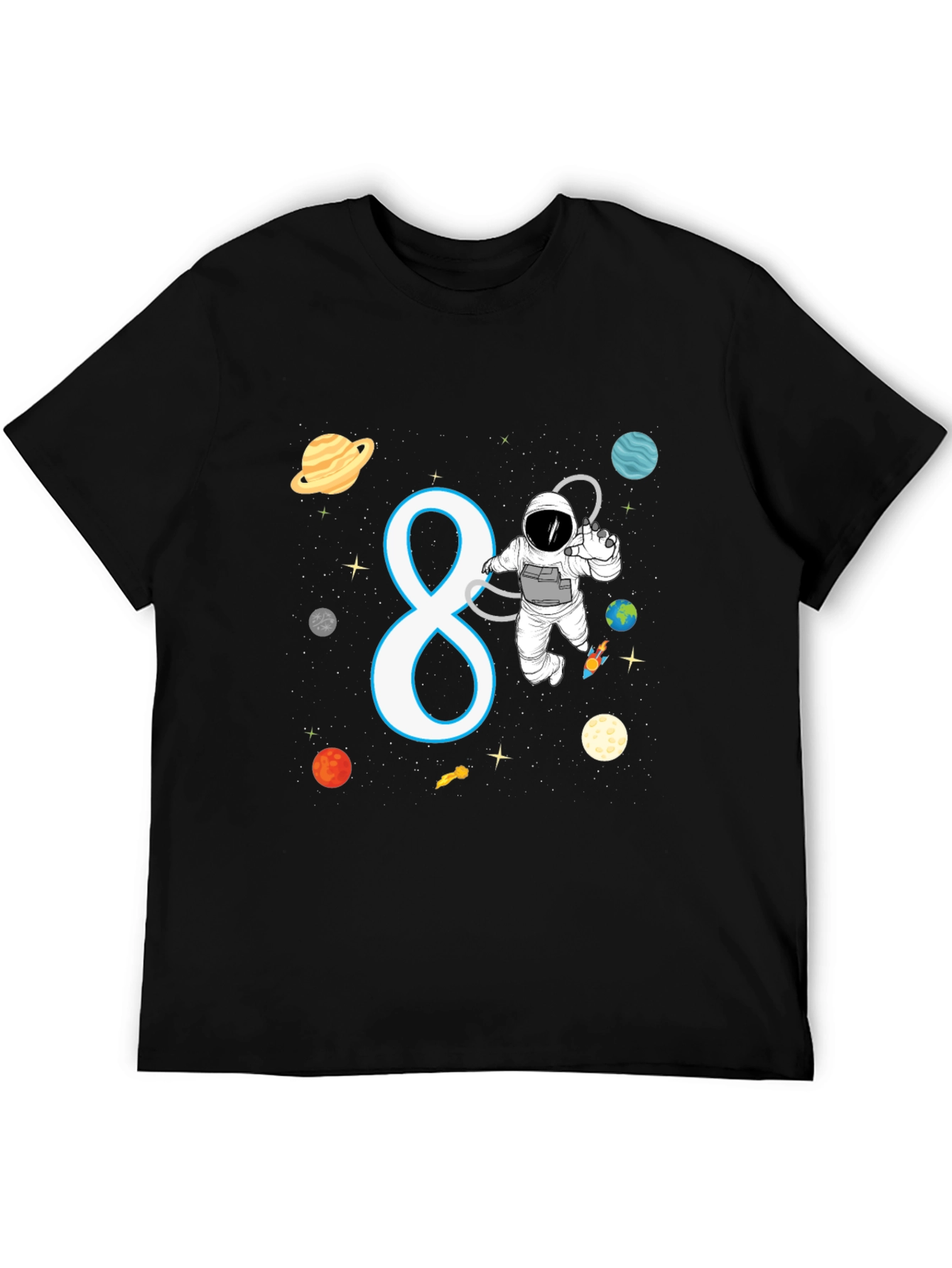 Astronaut 8th Birthday Kids T-Shirt