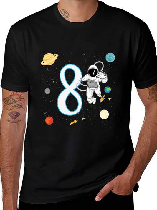 Astronaut 8th Birthday Kids T-Shirt
