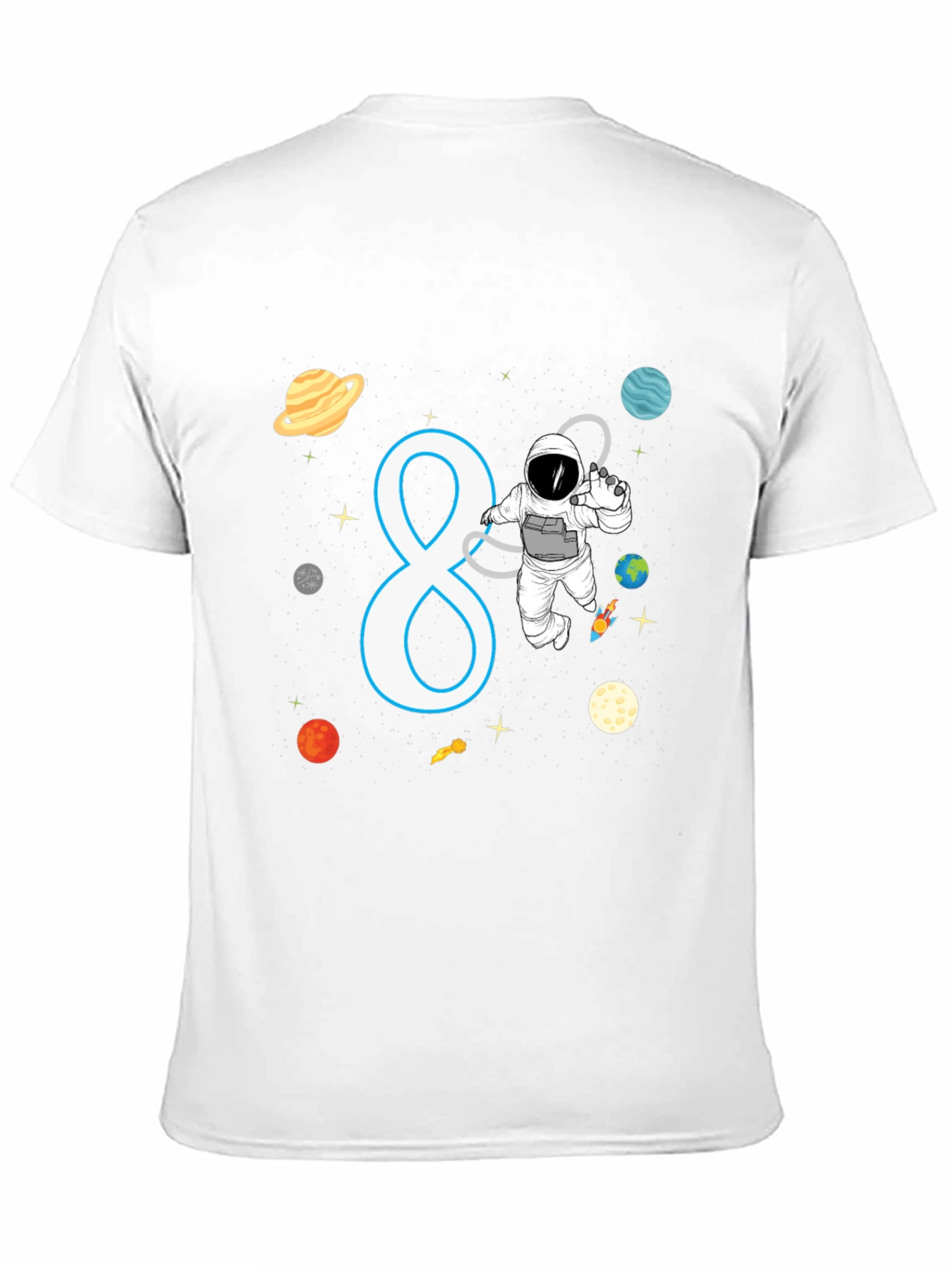 Astronaut 8th Birthday Kids T-Shirt