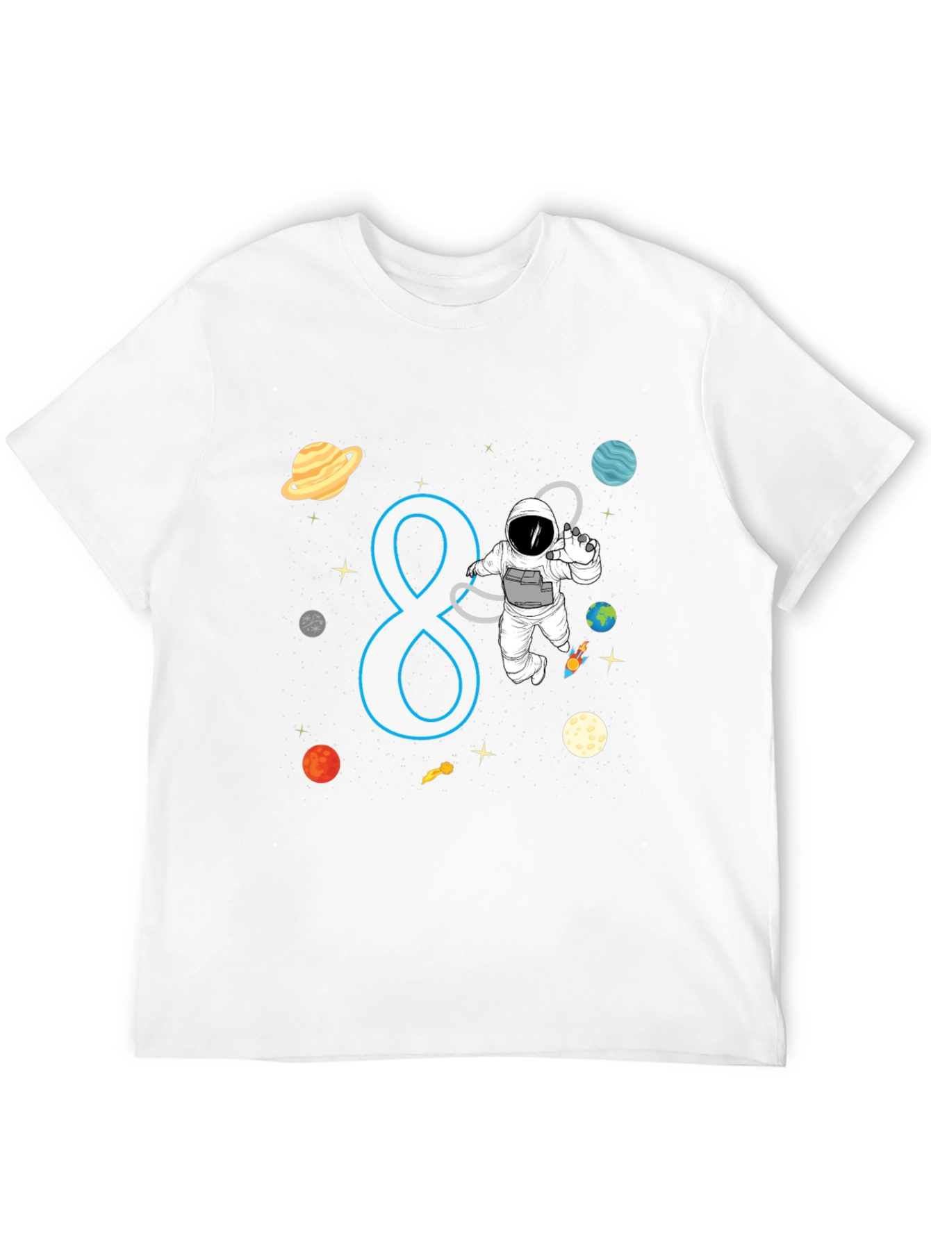 Astronaut 8th Birthday Kids T-Shirt