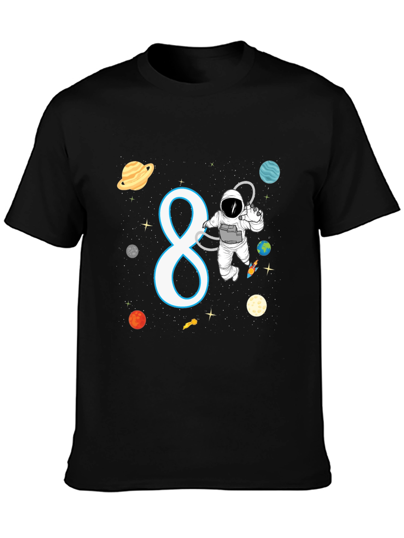 Astronaut 8th Birthday Kids T-Shirt