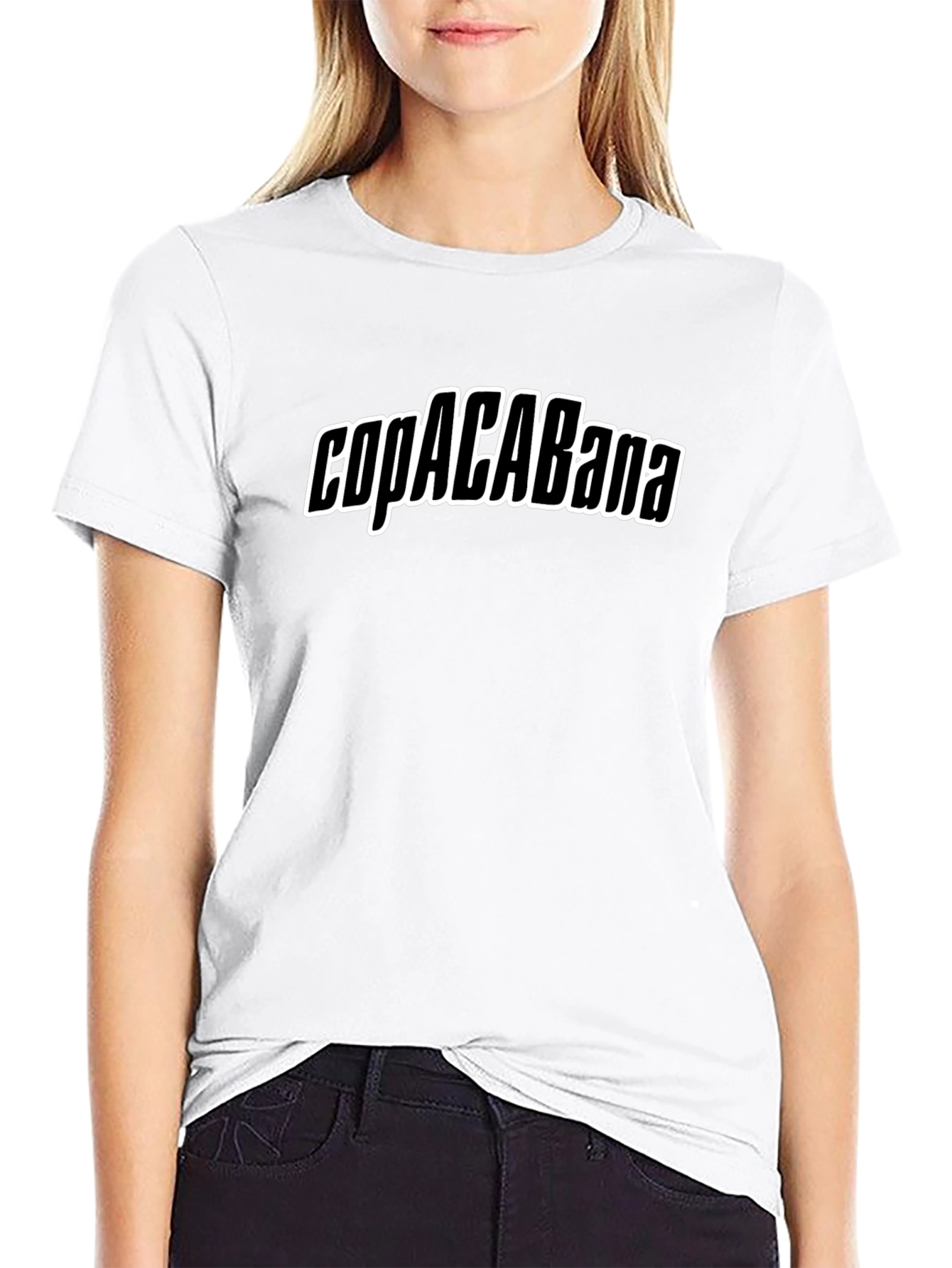 Copacabana Bold Graphic Black T-Shirt