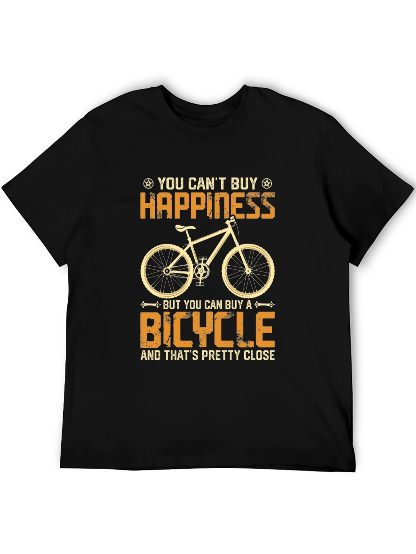 Happiness Bicycle Graphic T-Shirt