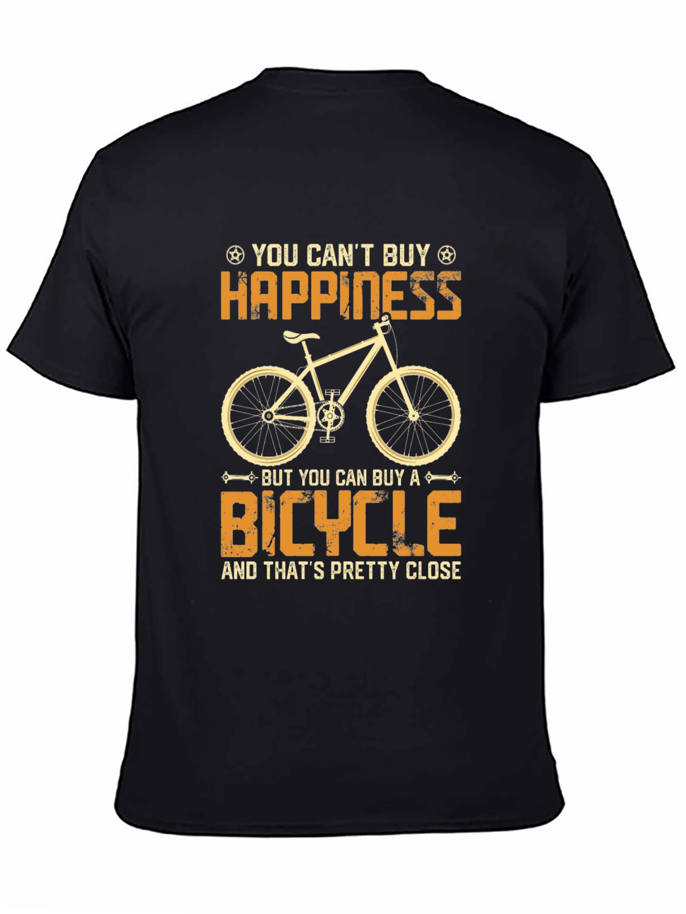 Happiness Bicycle Graphic T-Shirt