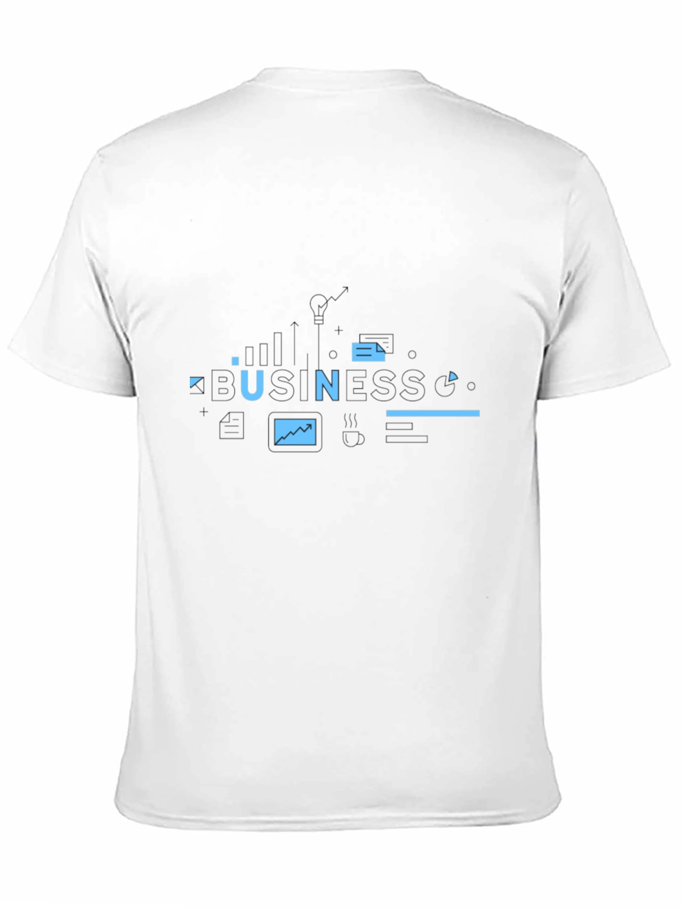 Modern Graphic Print T-Shirt - Black