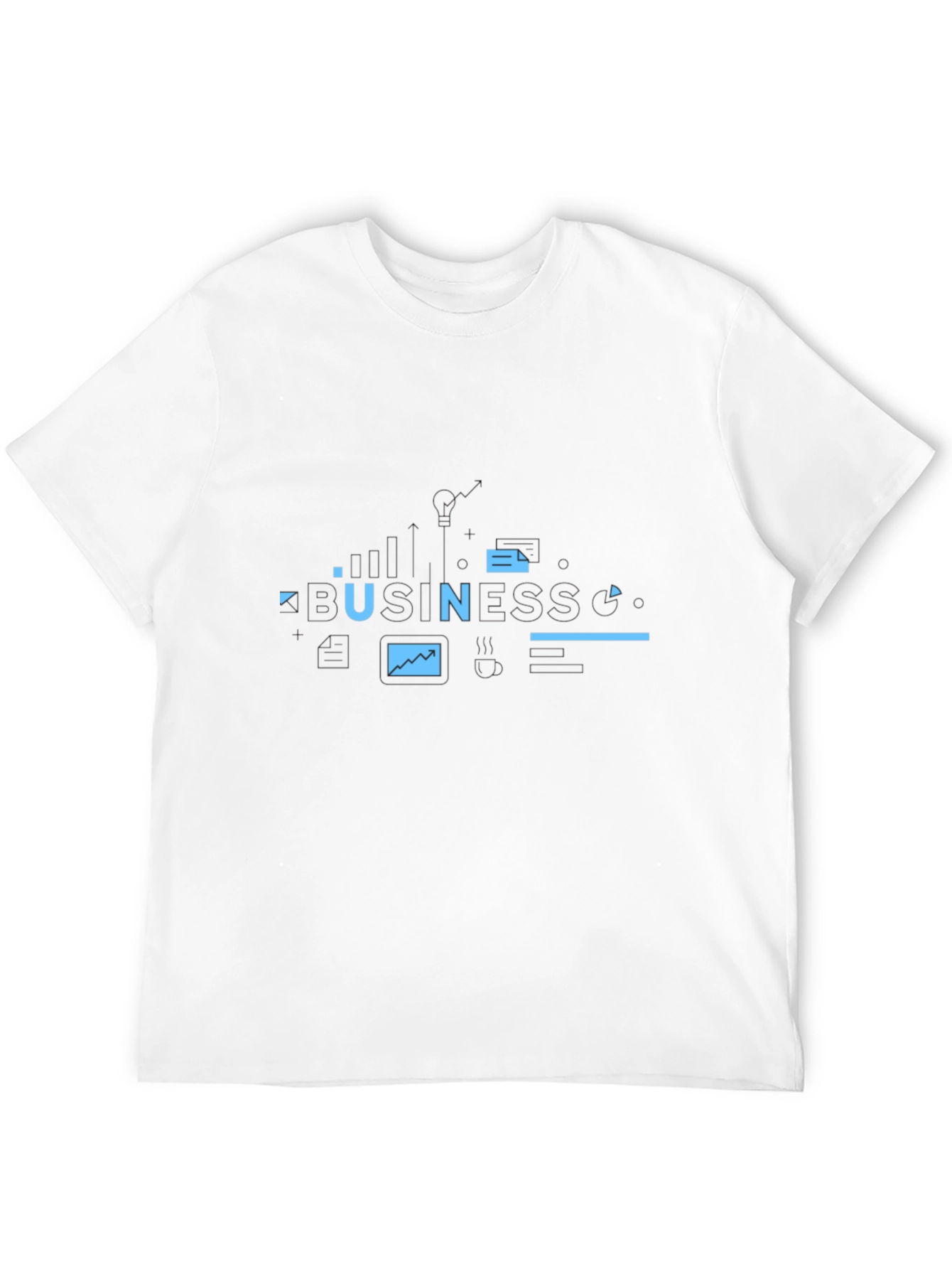 Modern Graphic Print T-Shirt - Black