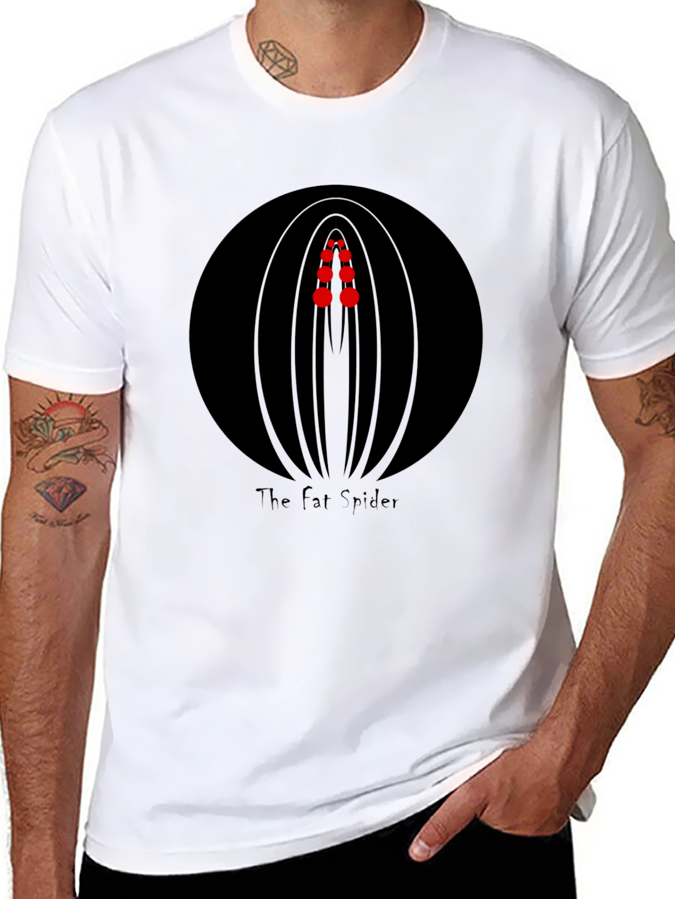 The Fat Spider Graphic Tee - Modern Print