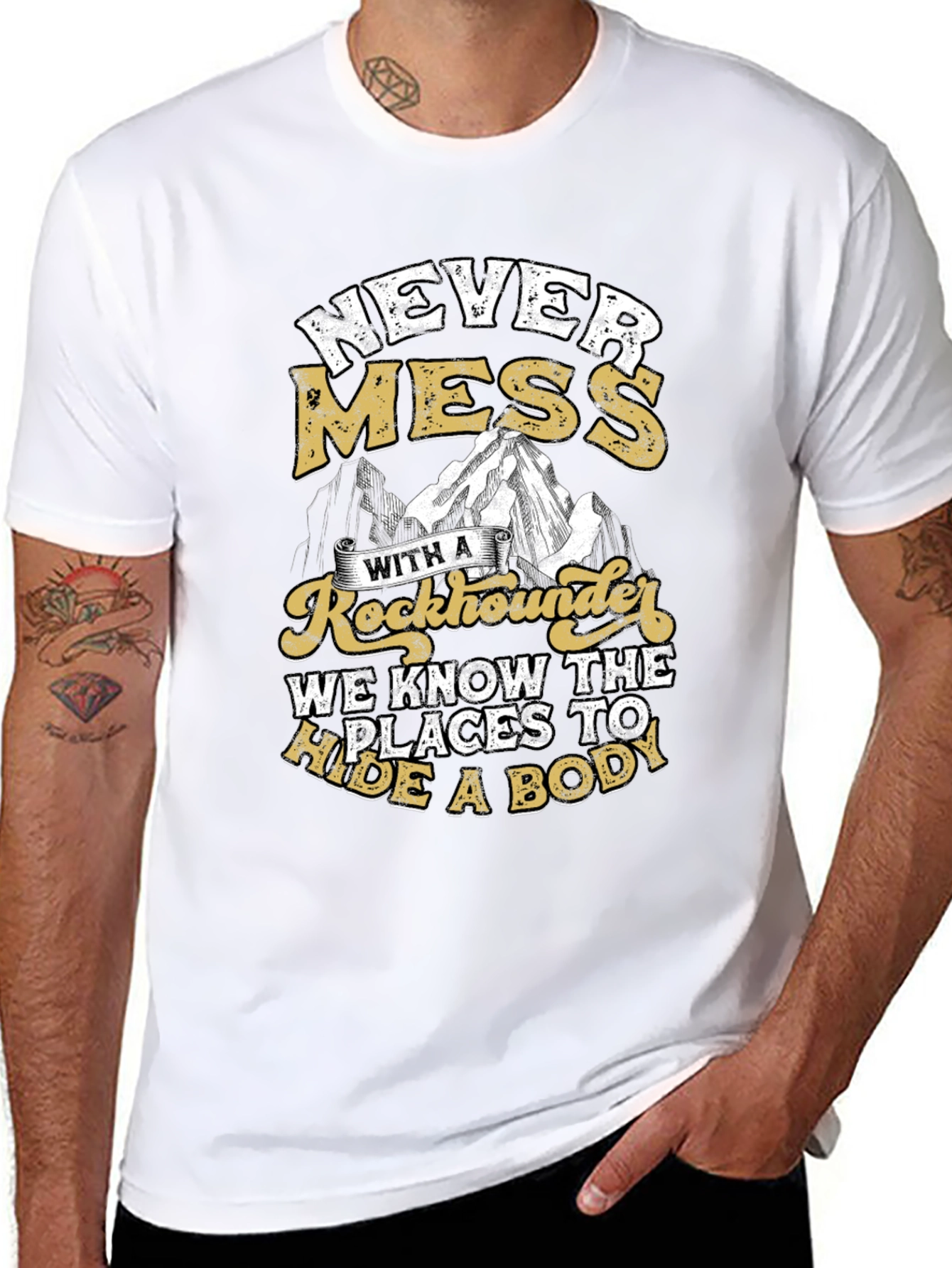 Rockhounder Humor Tee - Hide a Body