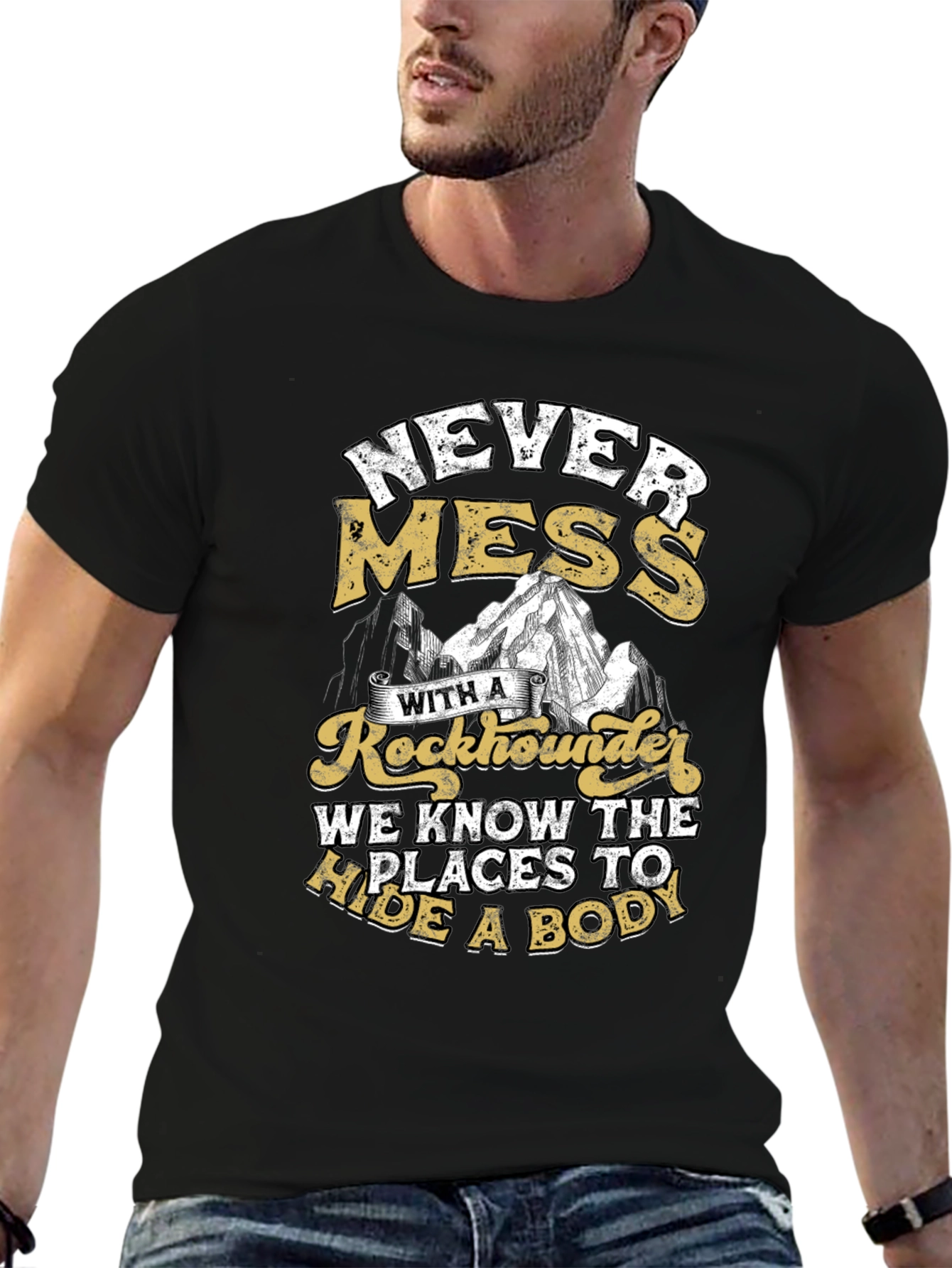 Rockhounder Humor Tee - Hide a Body