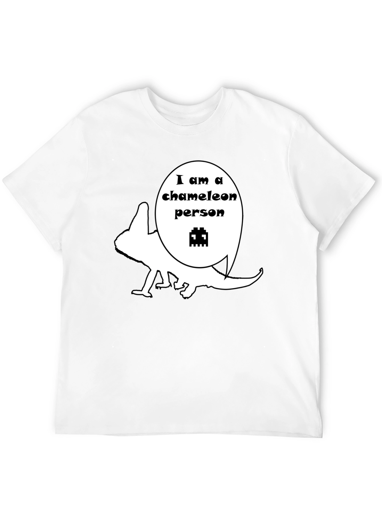 Chameleon Person Graphic T-Shirt - Unique Design