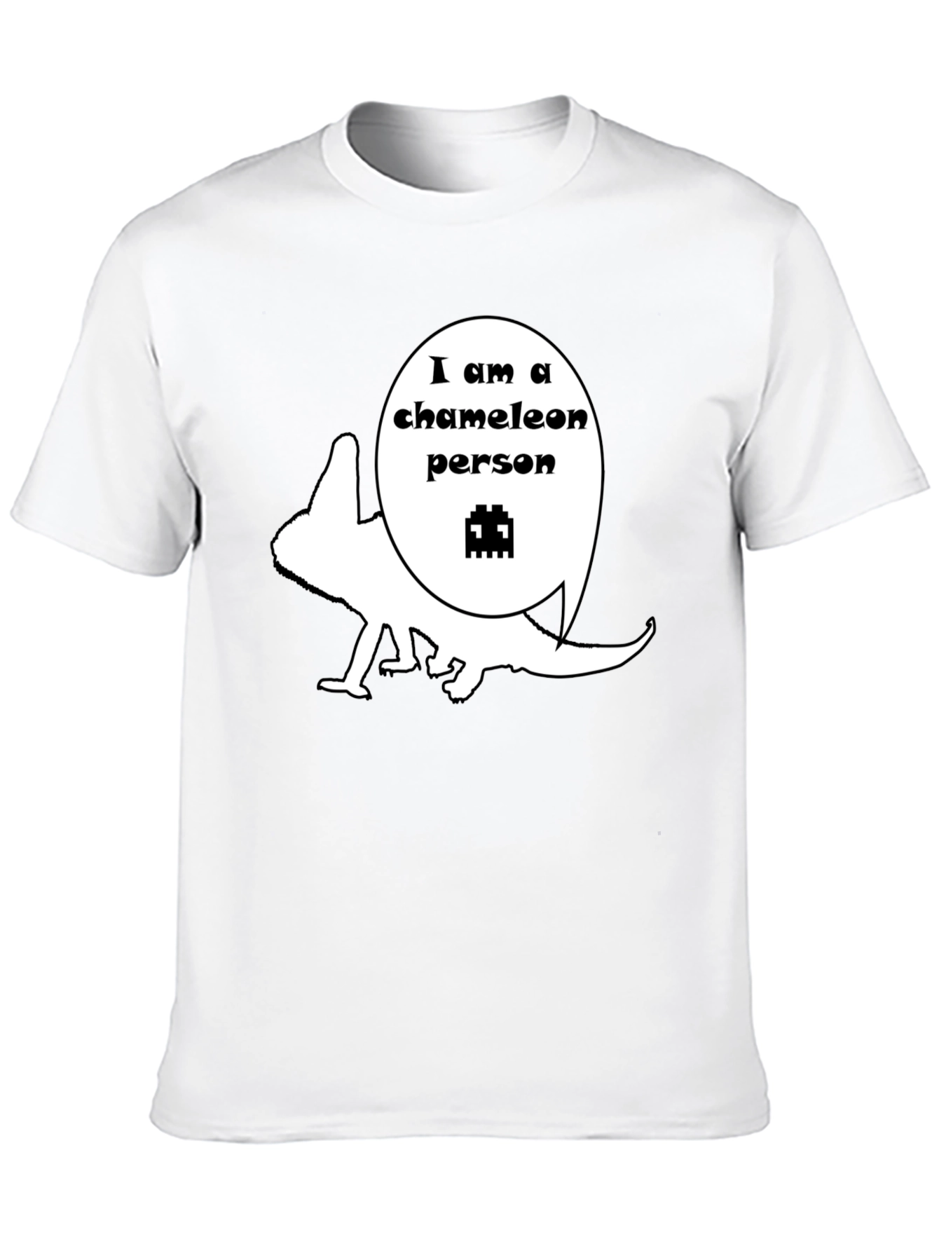 Chameleon Person Graphic T-Shirt - Unique Design