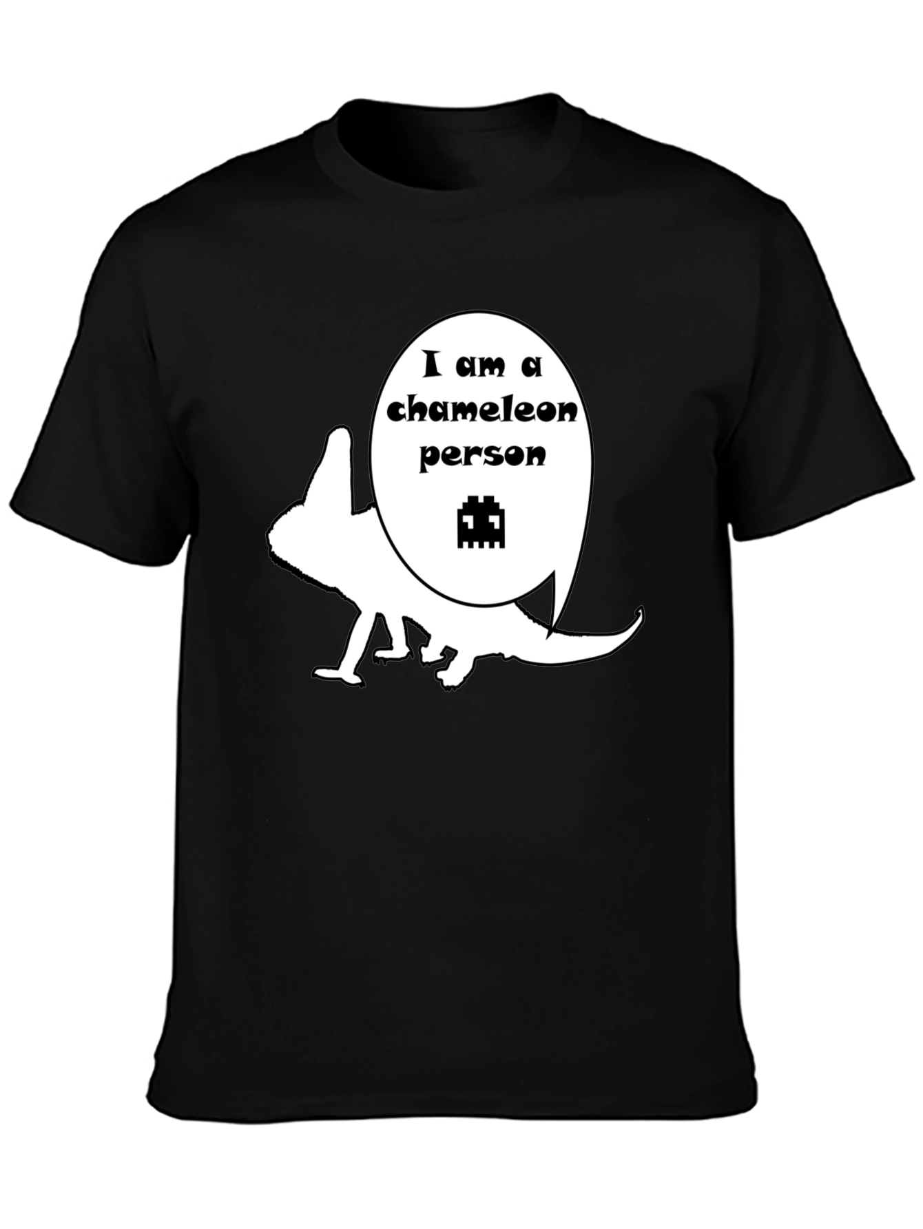 Chameleon Person Graphic T-Shirt - Unique Design