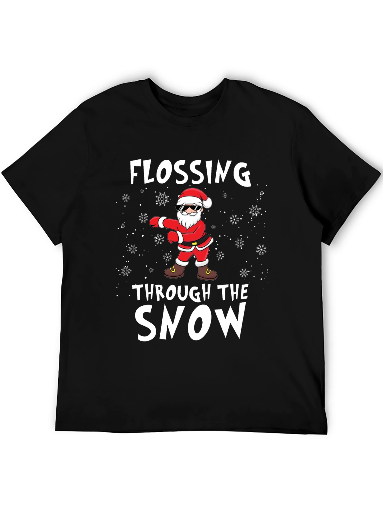 Flossing Santa T-Shirt - Holiday Fun