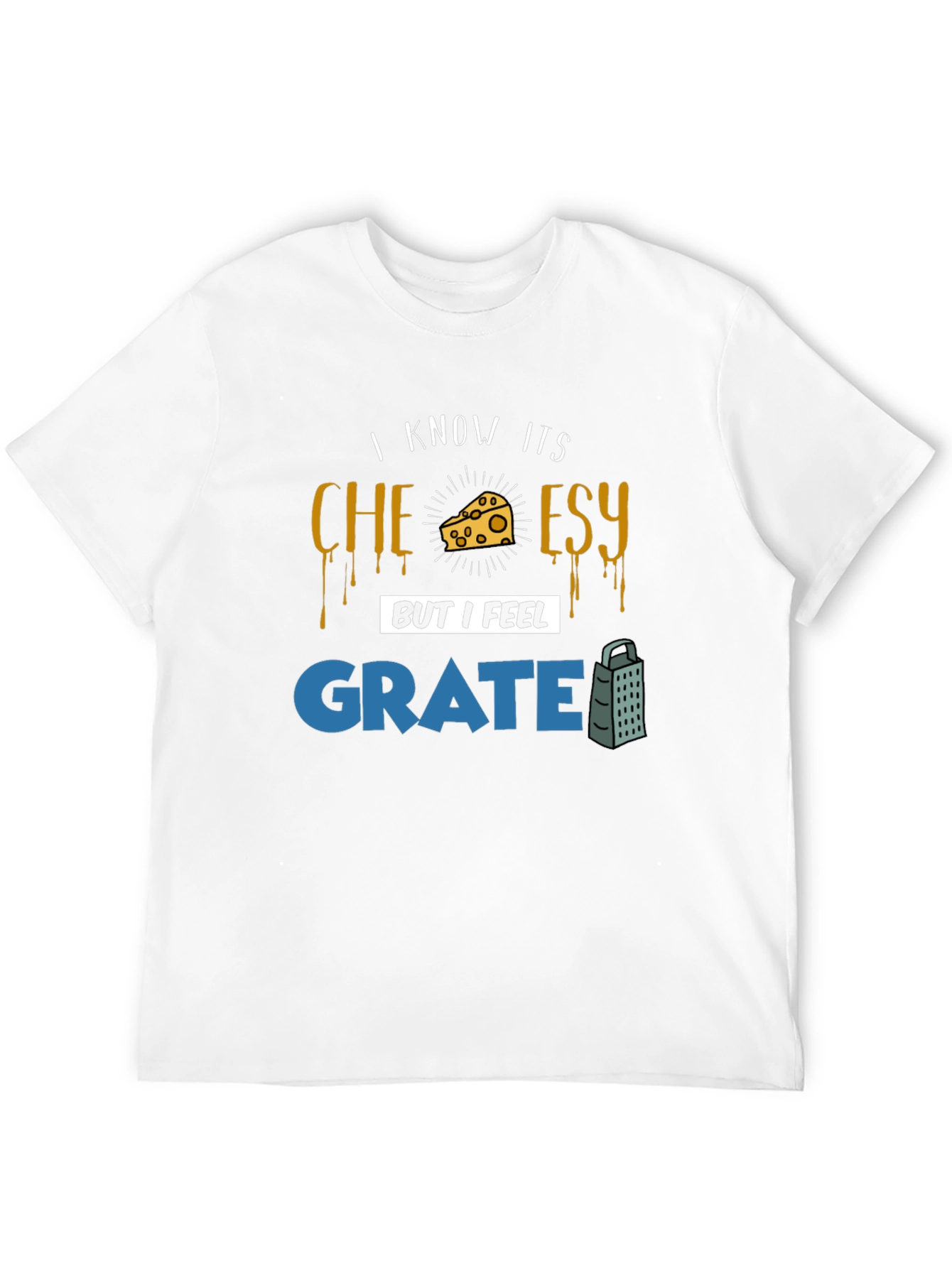 Cheesy Grate Pun T-Shirt - Funny Graphic Tee