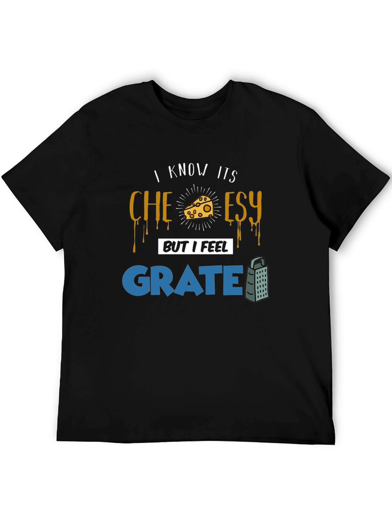 Cheesy Grate Pun T-Shirt - Funny Graphic Tee