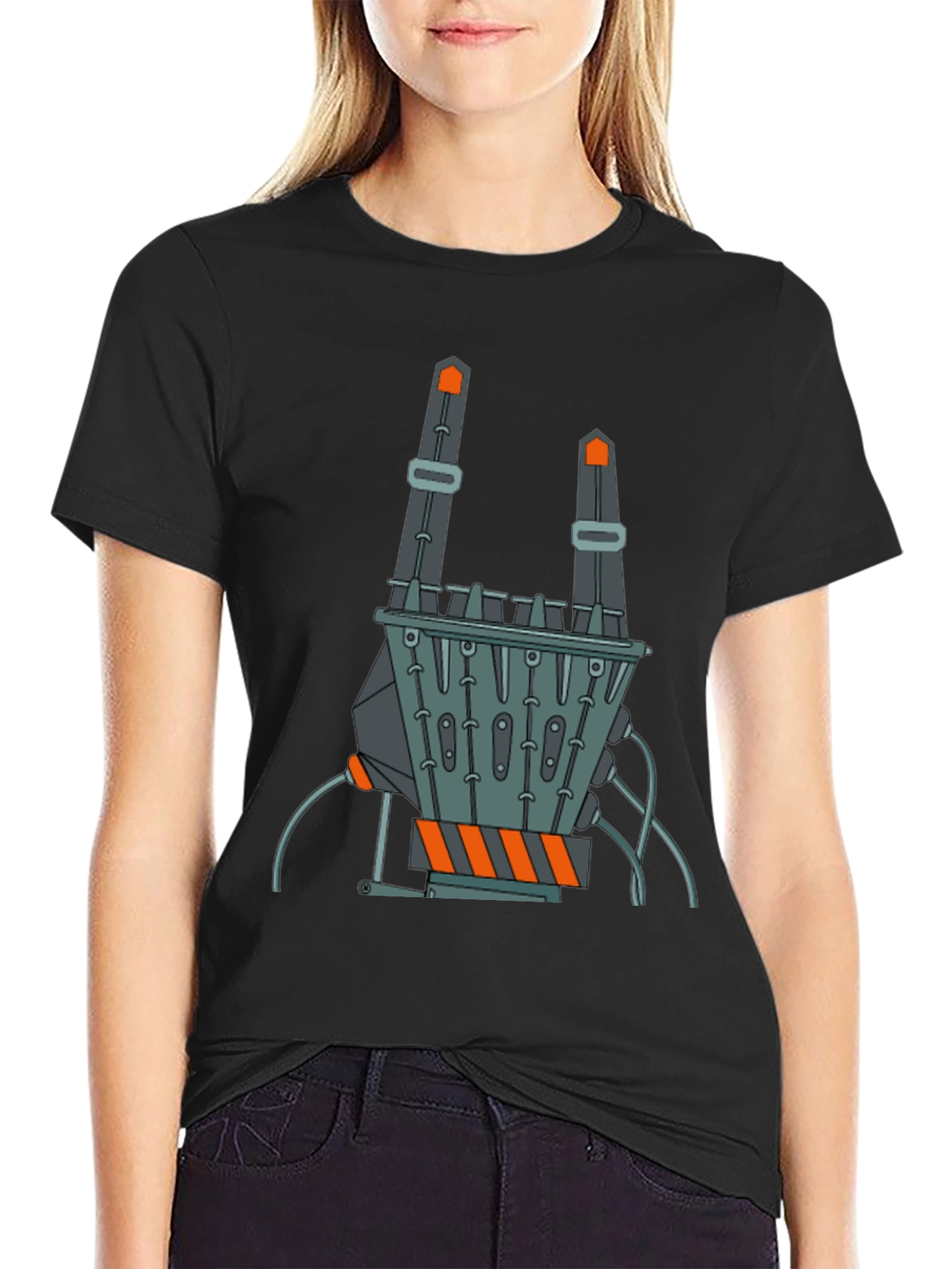 Robotic Hand Graphic Tee - Rock On!