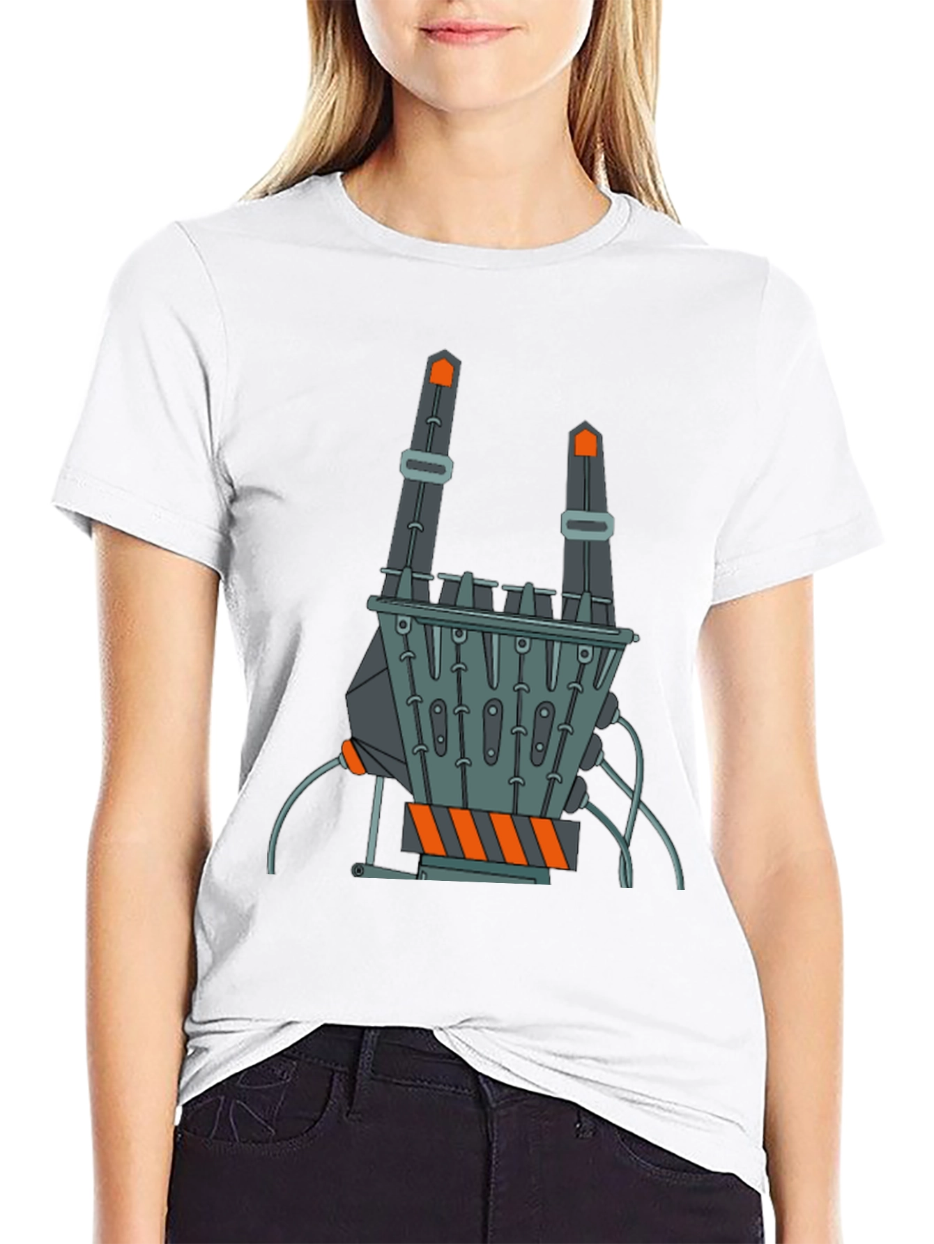 Robotic Hand Graphic Tee - Rock On!