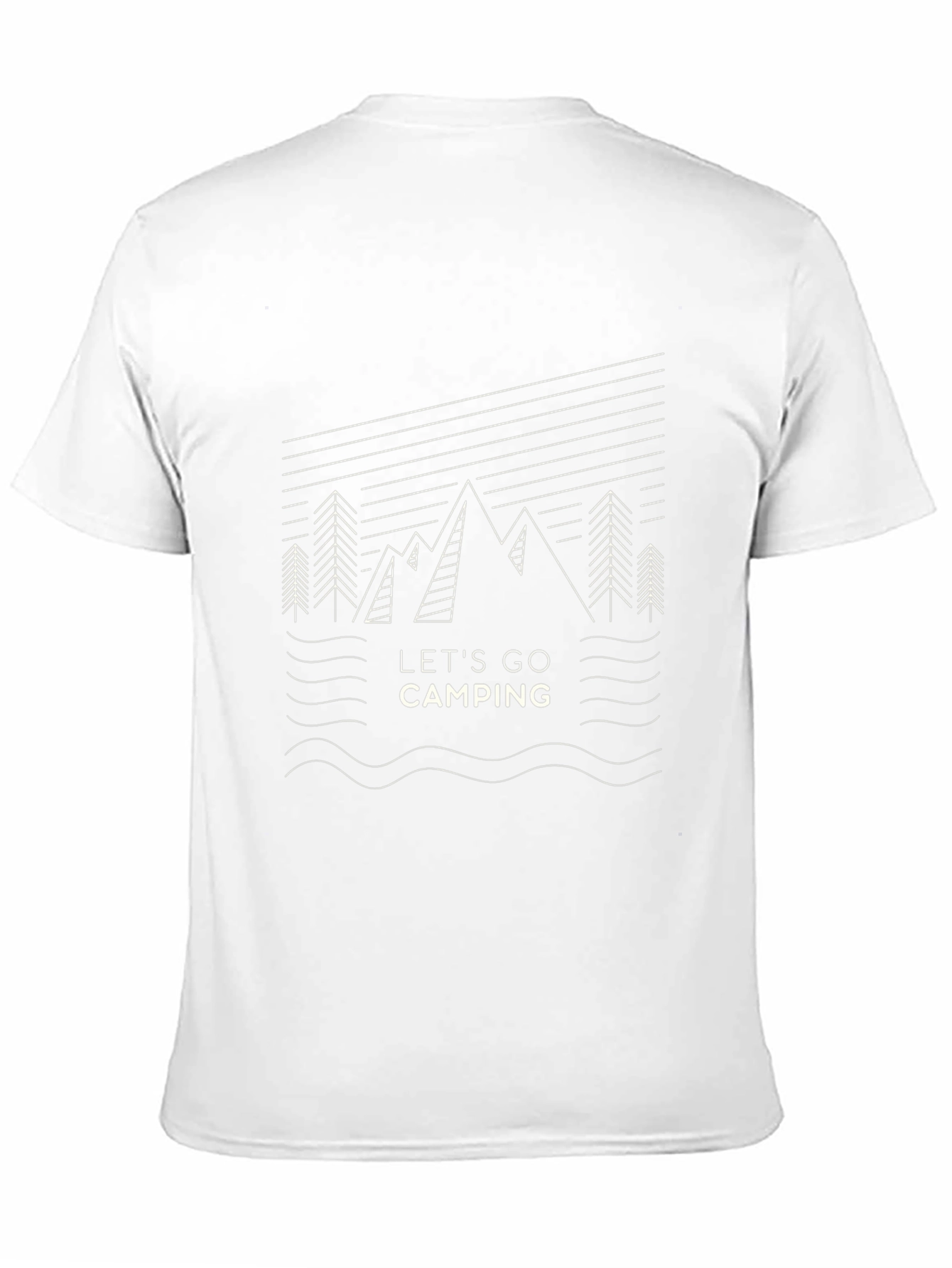 Lets Go Camping Graphic Tee - Black