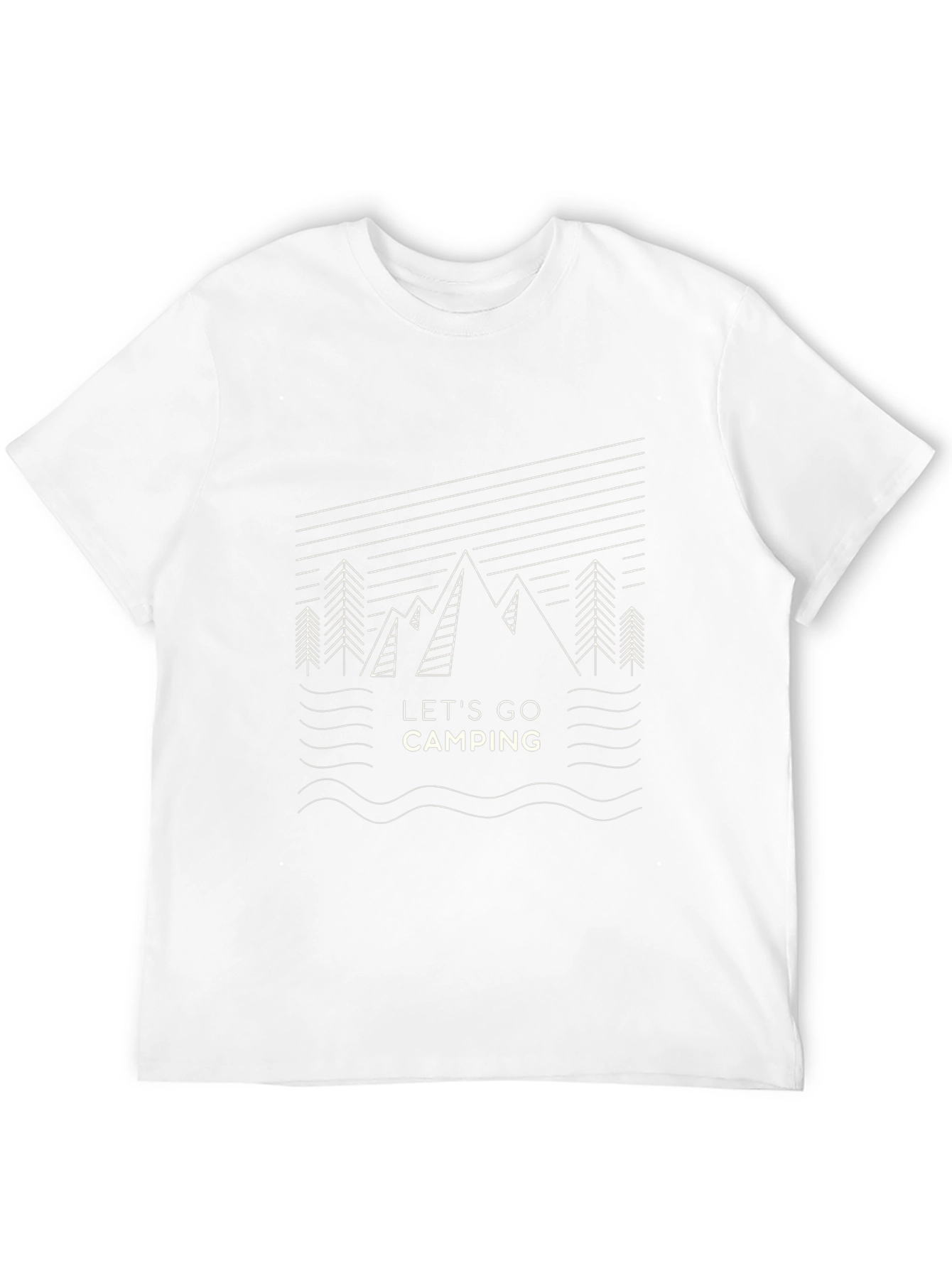 Lets Go Camping Graphic Tee - Black