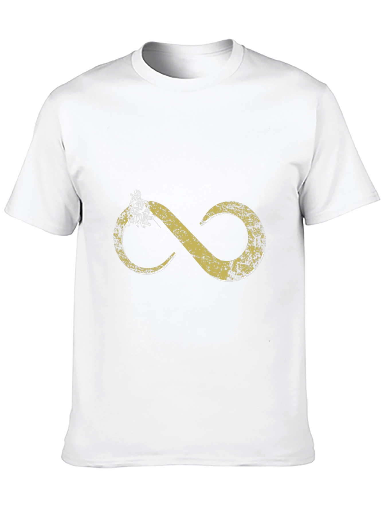Distressed Infinity Symbol Black T-Shirt