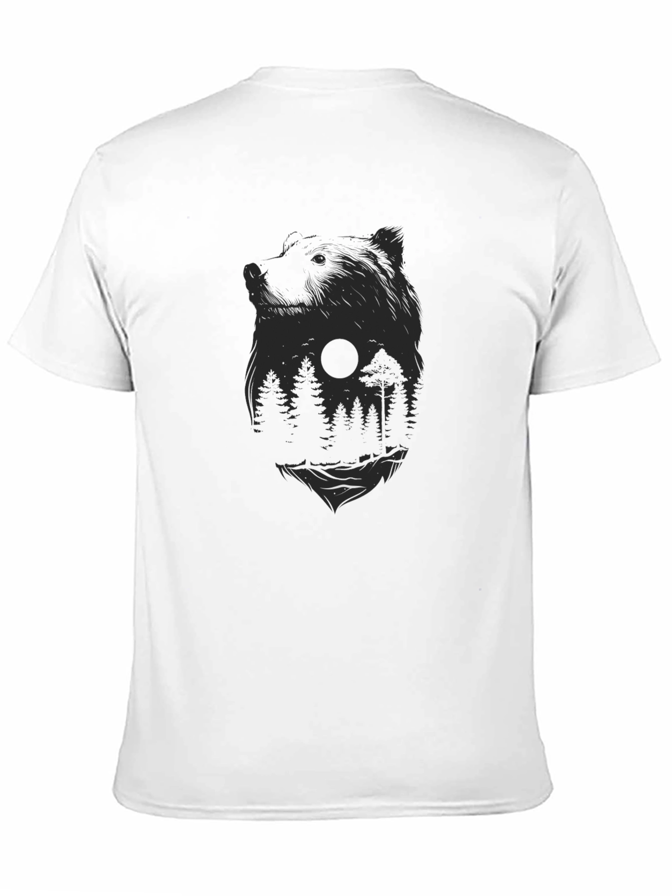 Nature Bear Black Graphic Tee