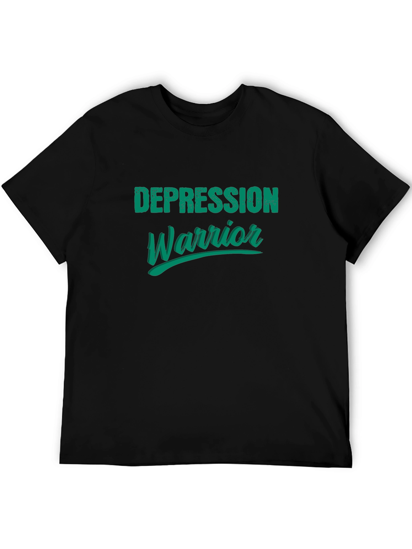 Depression Warrior Graphic Tee - Black