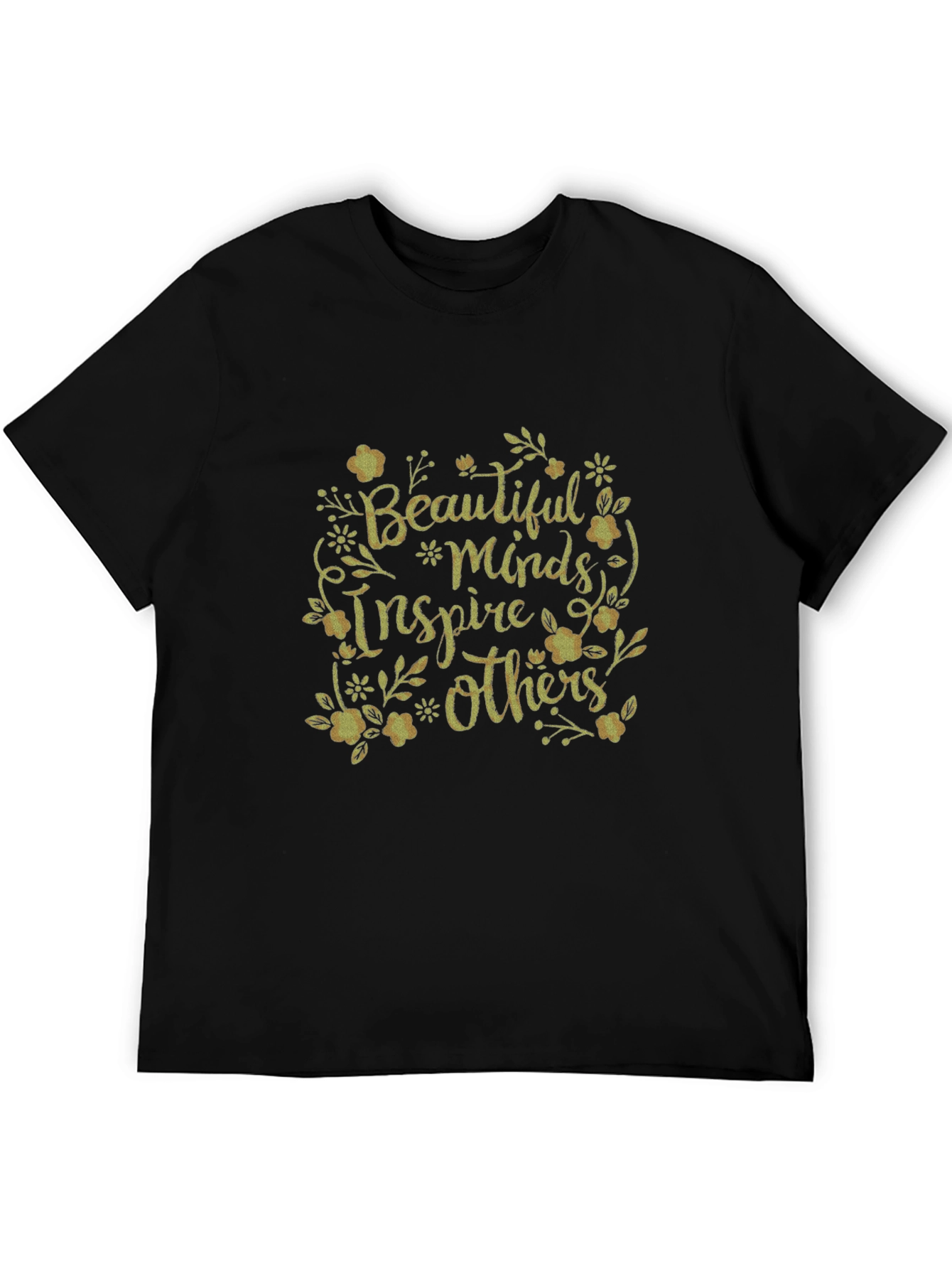 Inspirational Floral Graphic Print T-Shirt