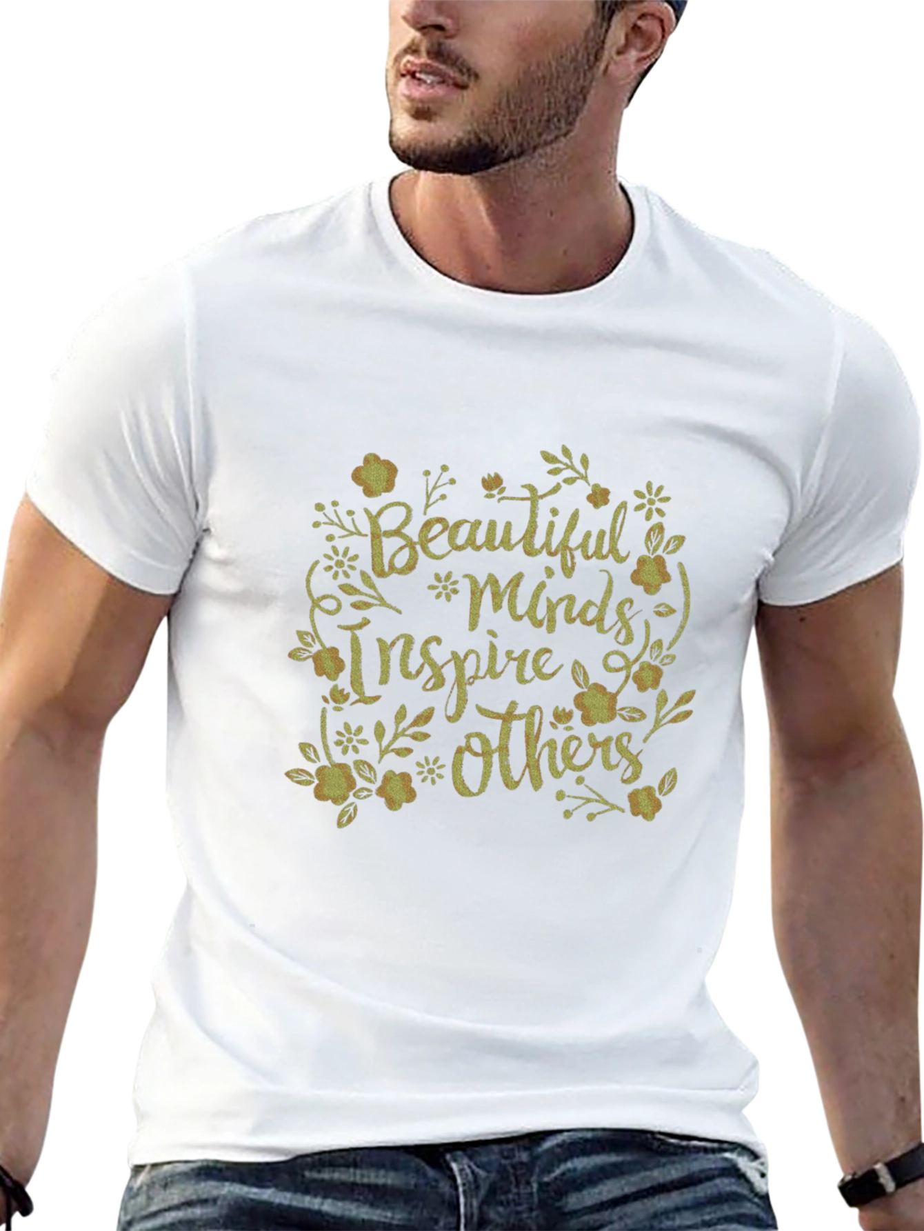 Inspirational Floral Graphic Print T-Shirt