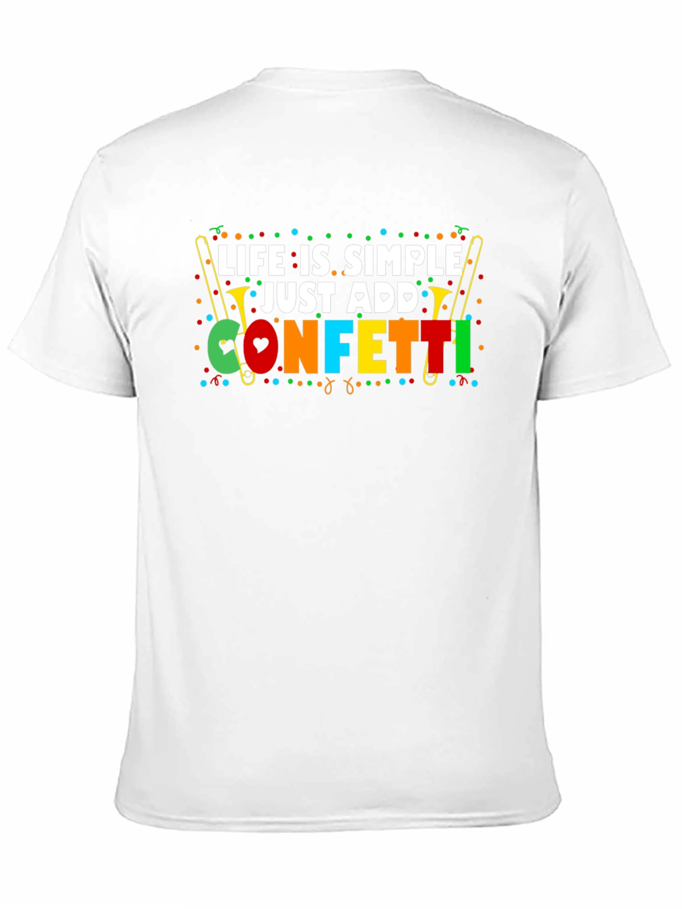 Life is Simple Just Add Confetti Graphic Tee