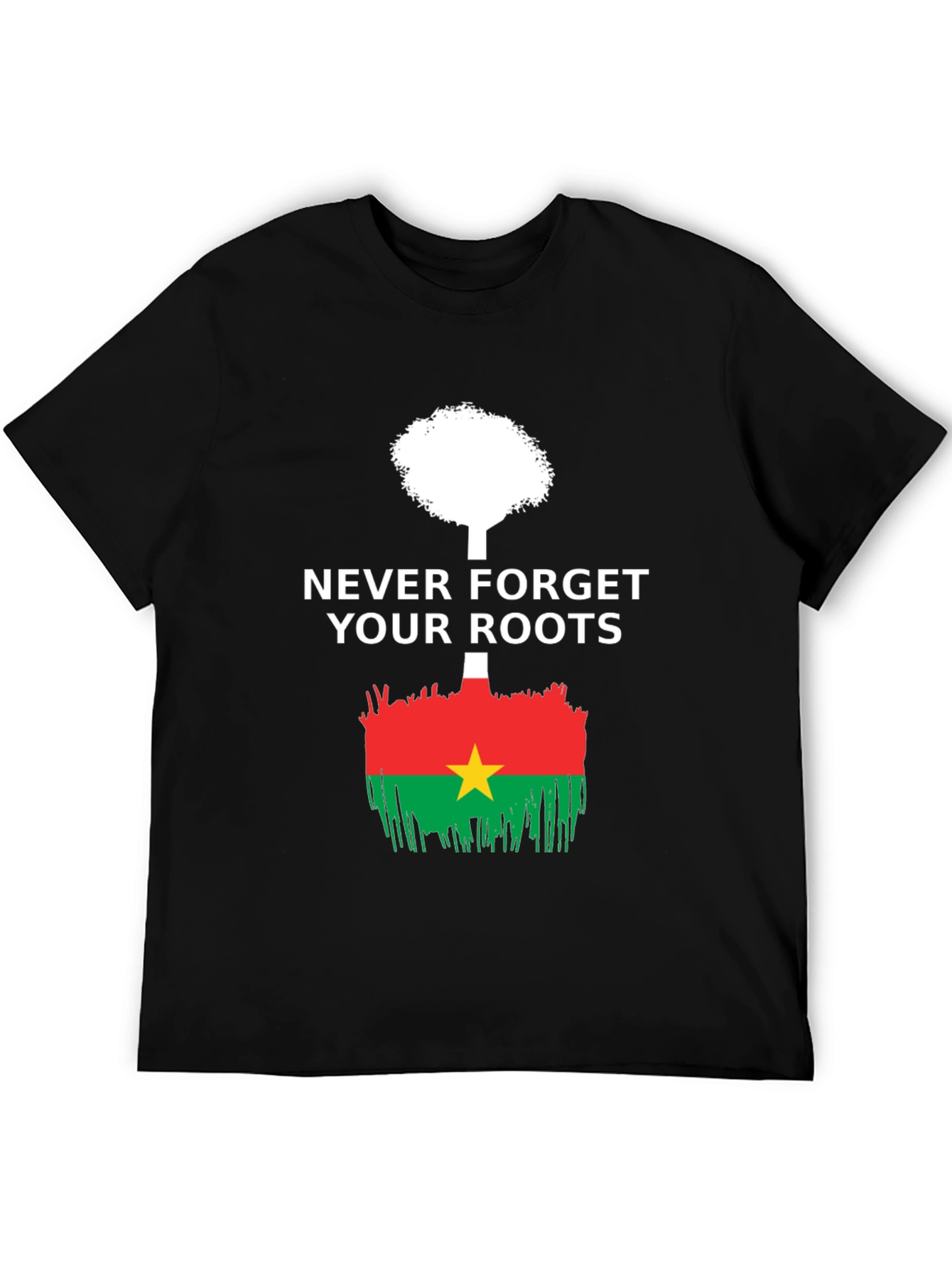 Never Forget Roots Burkina Faso Flag T-Shirt