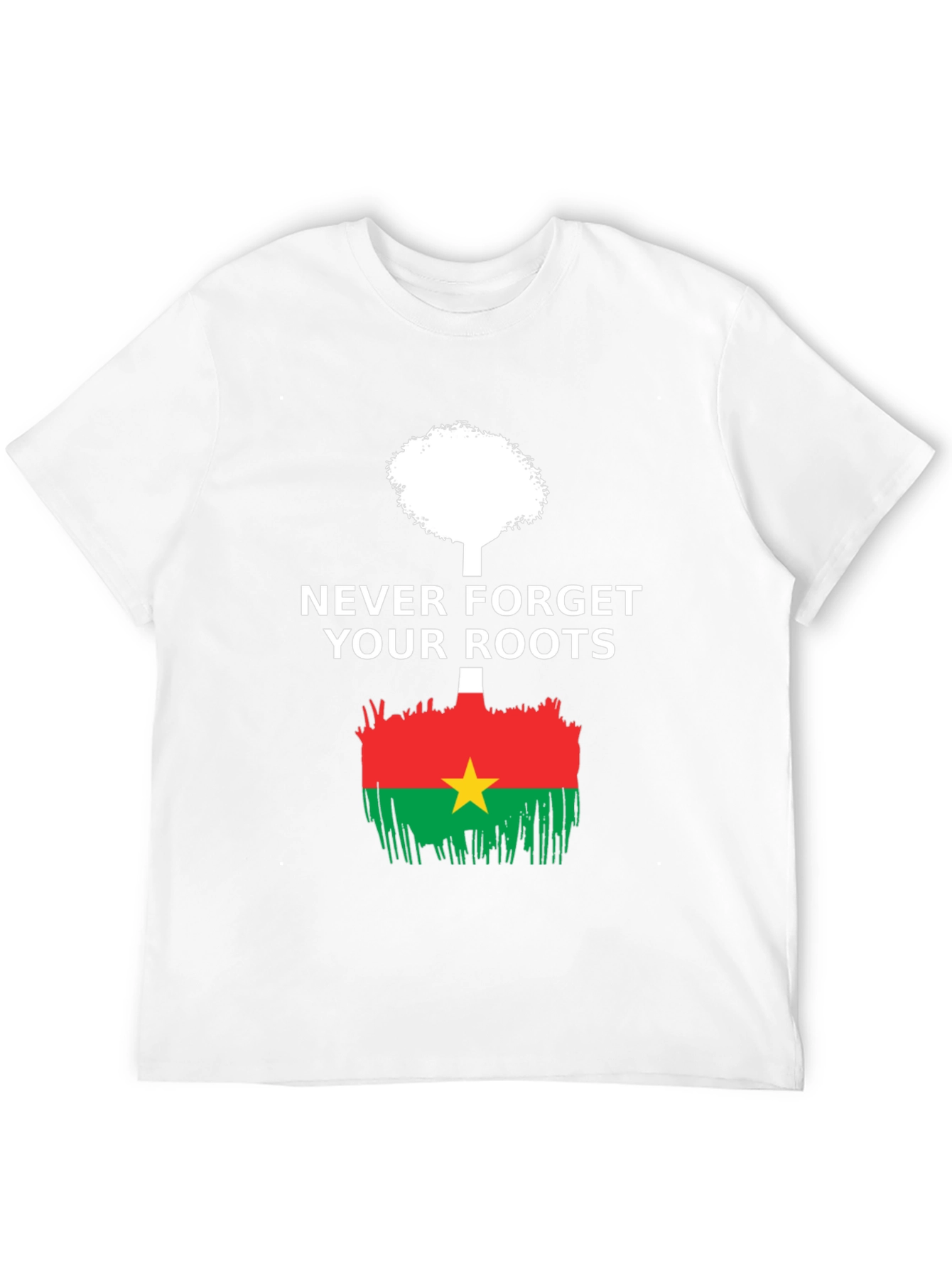 Never Forget Roots Burkina Faso Flag T-Shirt