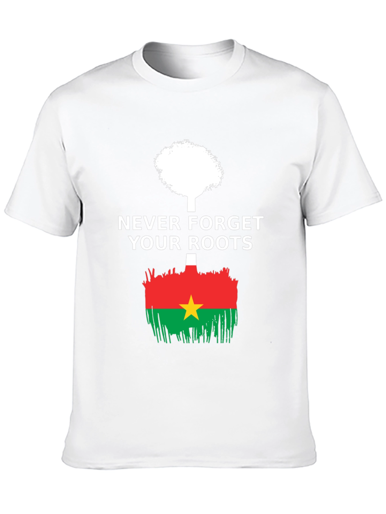 Never Forget Roots Burkina Faso Flag T-Shirt