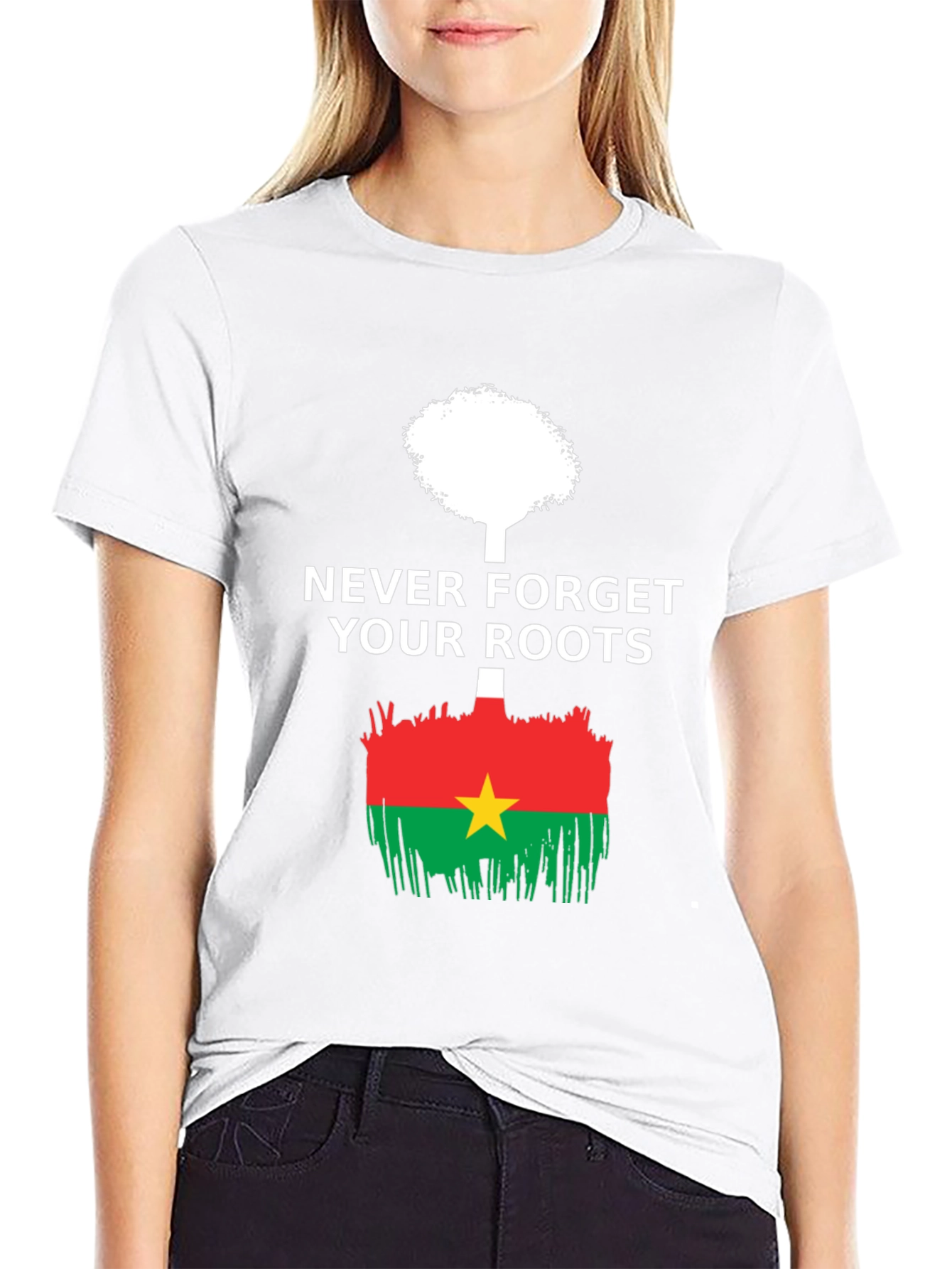 Never Forget Roots Burkina Faso Flag T-Shirt