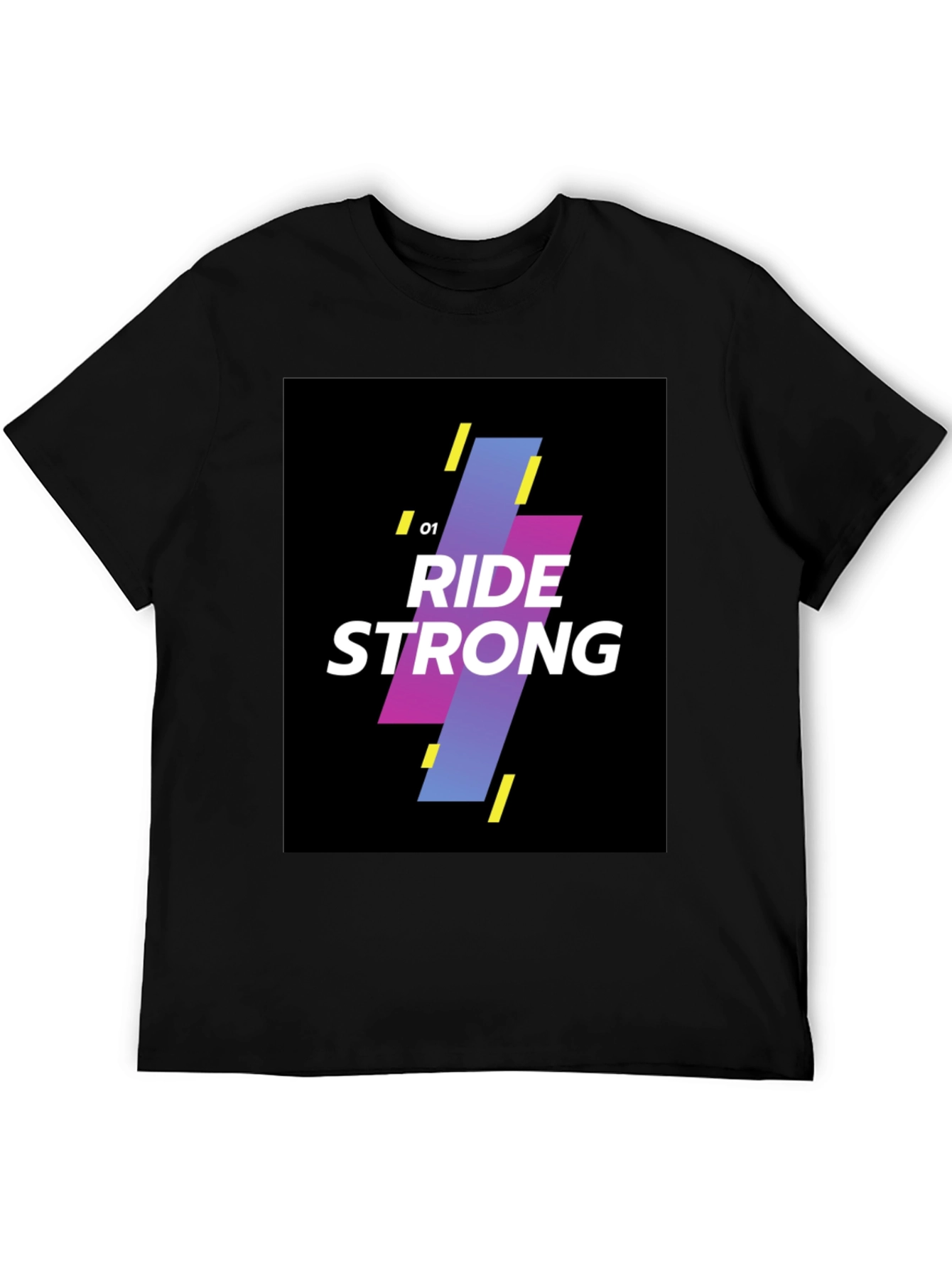 Ride Strong Graphic Black T-Shirt