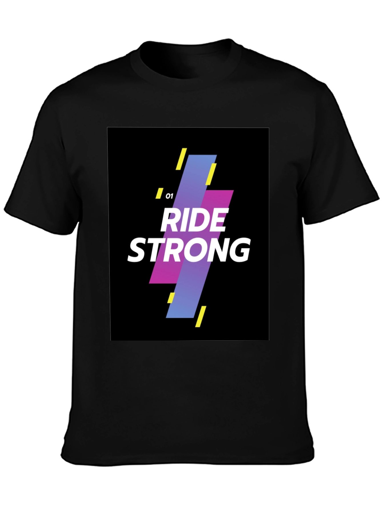 Ride Strong Graphic Black T-Shirt