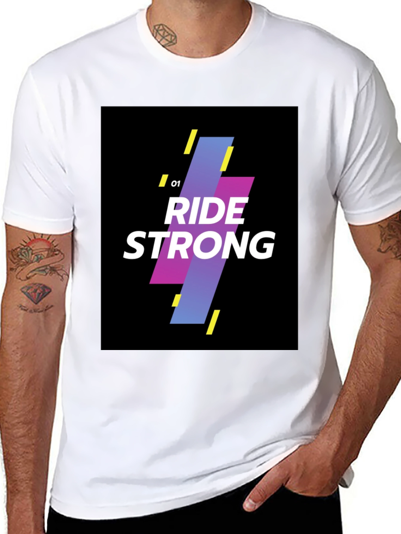 Ride Strong Graphic Black T-Shirt