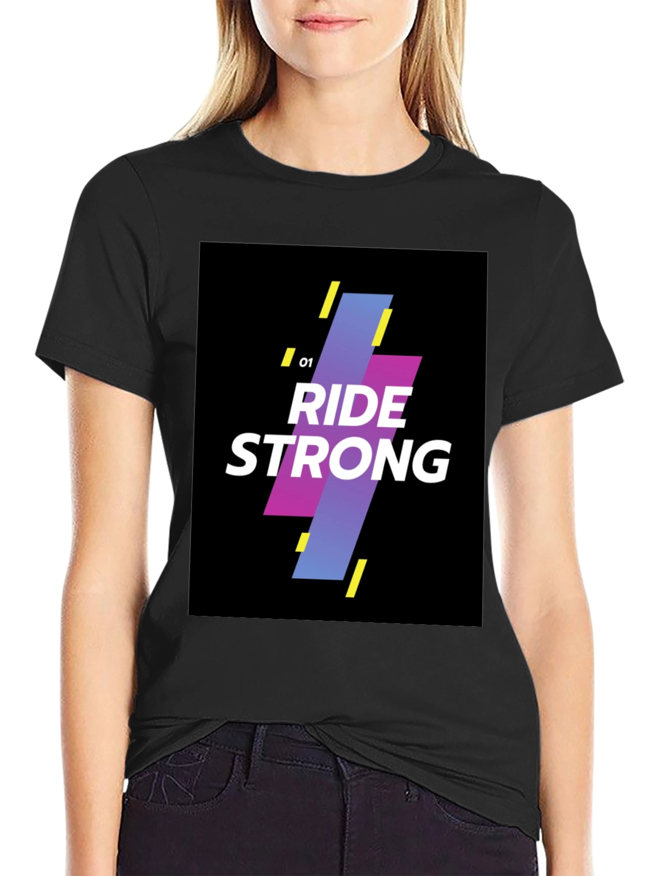 Ride Strong Graphic Black T-Shirt