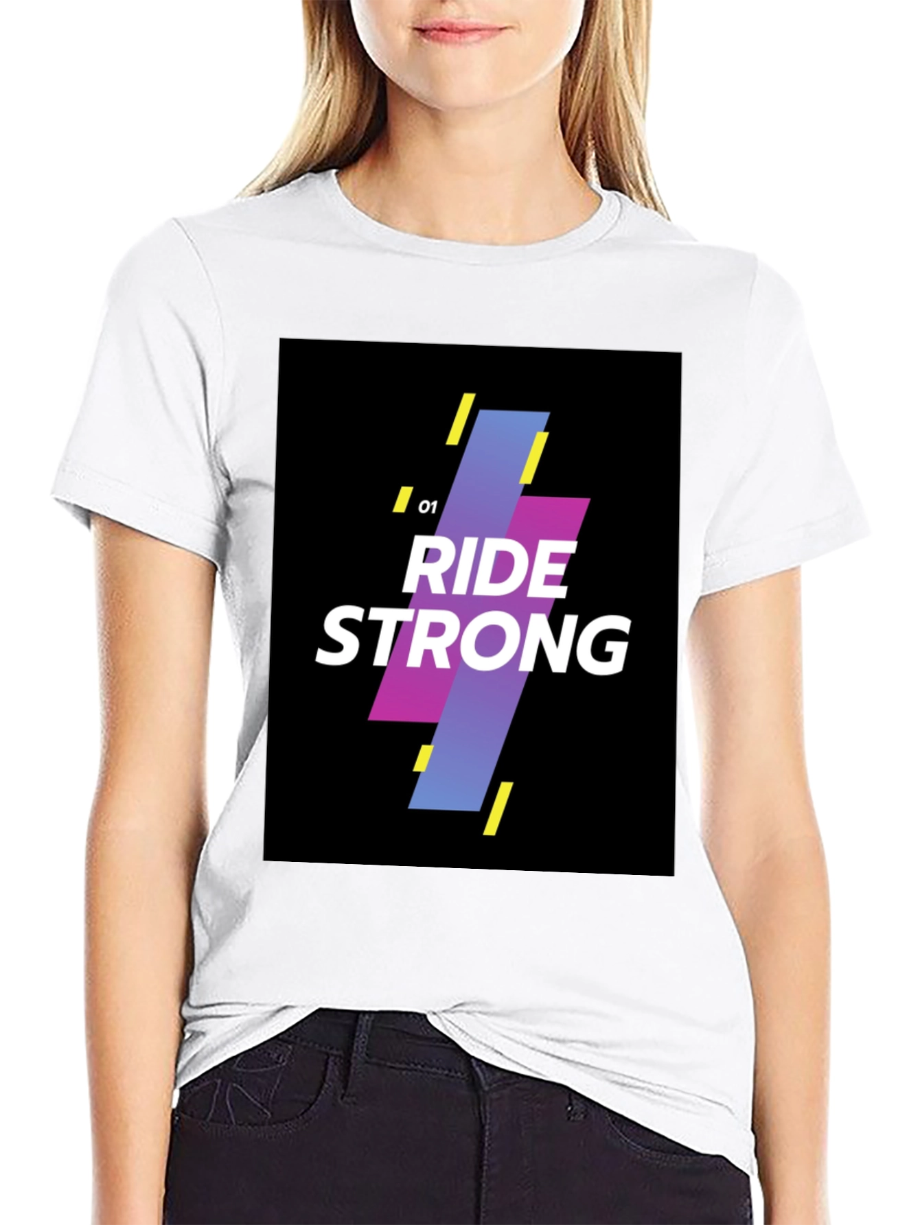 Ride Strong Graphic Black T-Shirt